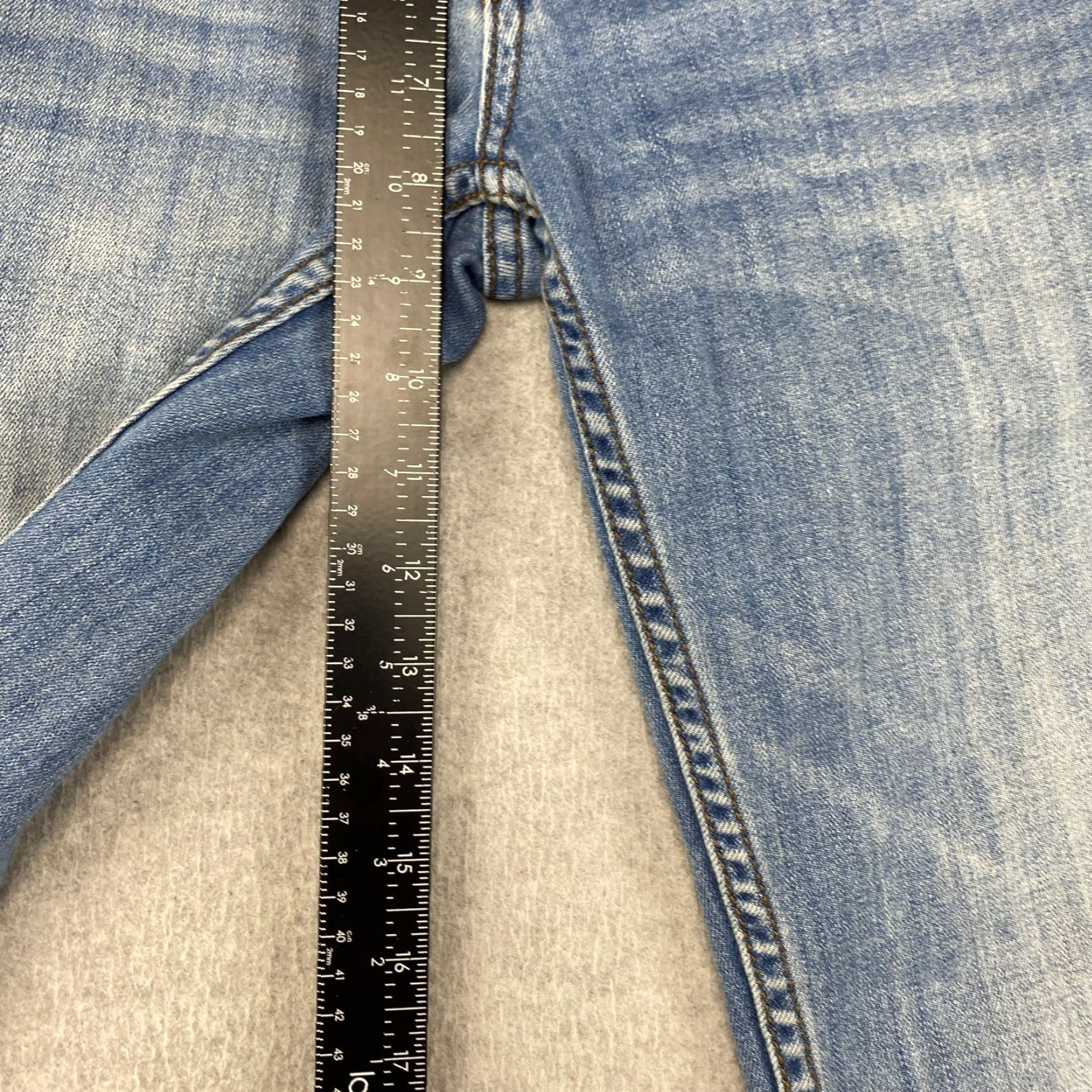 Free People VINTAGE? Free People Jeans Womens Blue Skinny Ankle Distressed Rip Denim 27/32 Mid Rise 5-Pocket Stretch Belt Loops Size 27" / US 4 / IT 40 - 5 Thumbnail