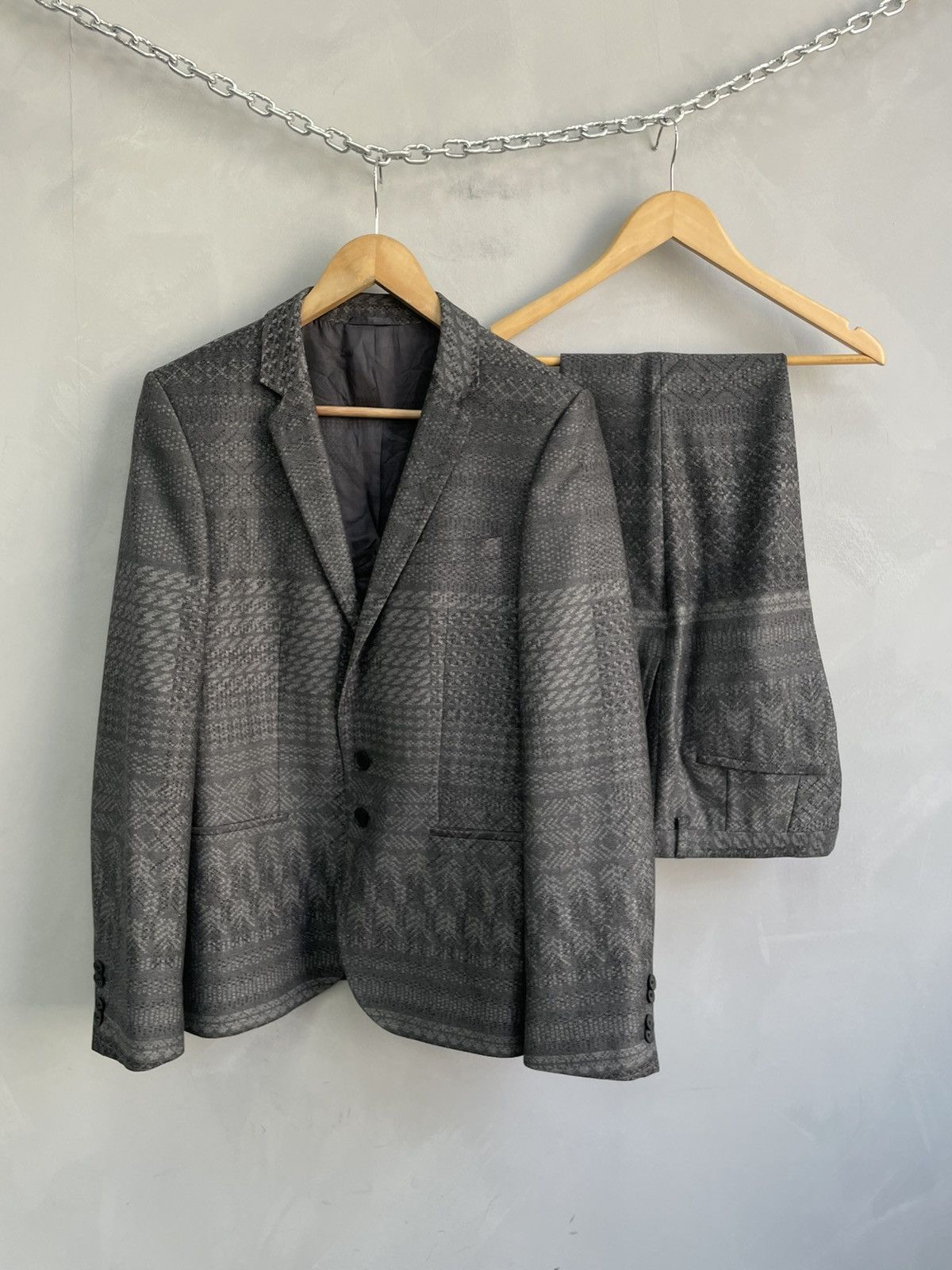 Hugo Hugo Boss wool man classic suit Size 38R - 12 Thumbnail