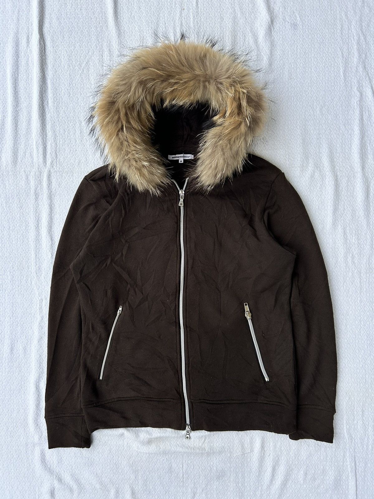 If Six Was Nine 💸BINDINGOFFER💸Fur hoodie semantic design zipper style Size US M / EU 48-50 / 2 - 1 Thumbnail