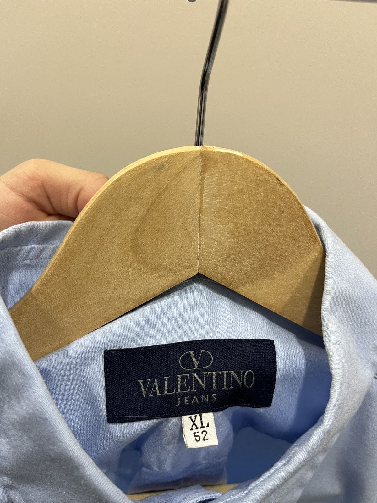 Valentino Vintage Valentino Jeans 52 Blue Shirt Luxury Y2K Size US XL / EU 56 / 4 - 10 Thumbnail