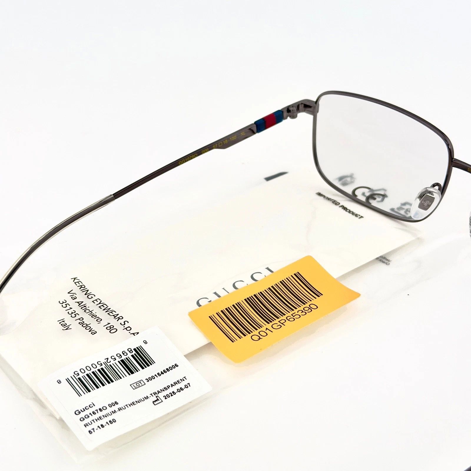 Gucci GUCCI GG1678O 1678 Blue Logo Metal Optical Eyeglasses 006 Size ONE SIZE - 6 Thumbnail