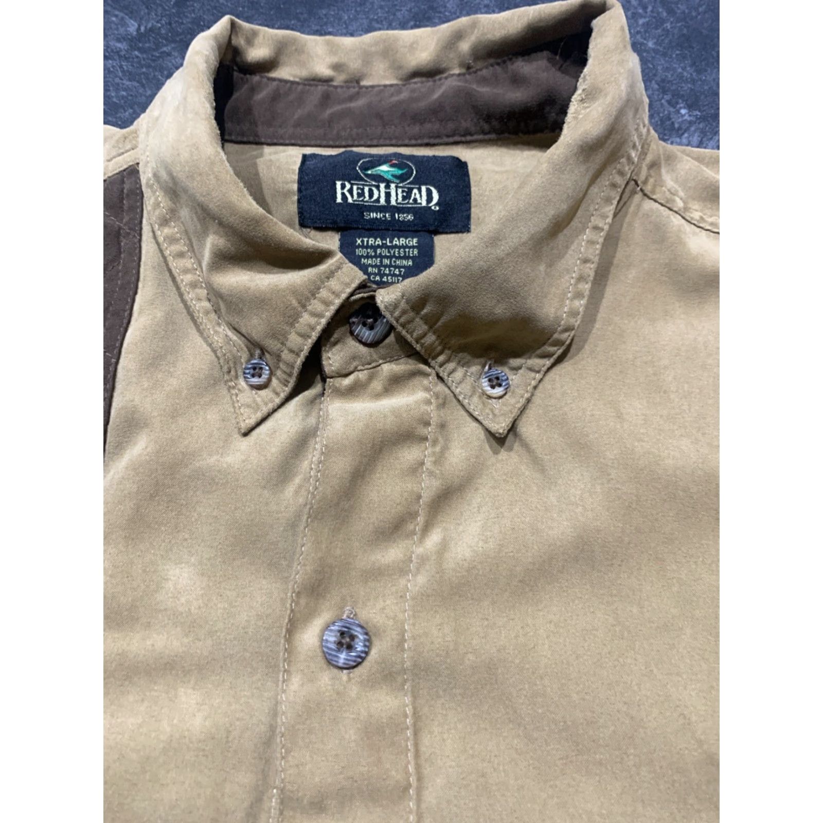 Vintage RedHead Men's XL Padded Canvas Hunting Shirt Button-Up Long Sleeve Brown Casual Outdoors Size US XL / EU 56 / 4 - 6 Thumbnail