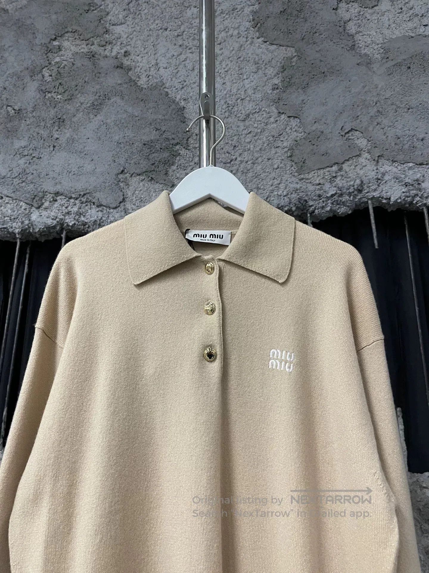 Miu Miu miumiu cashmere knit polo long sleeve. Size S / US 4 / IT 40 - 3 Thumbnail