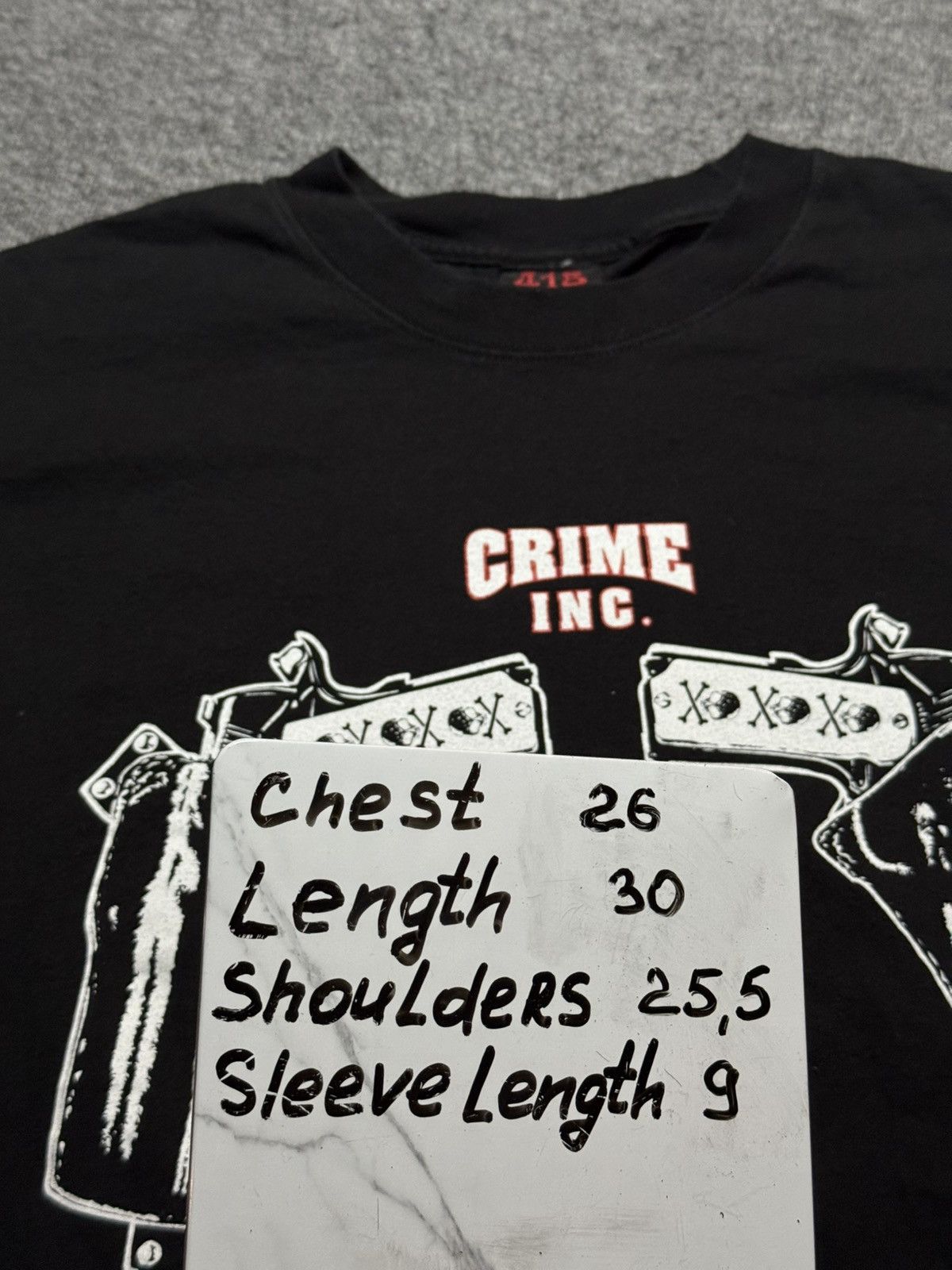 Drain Gang Crime Ink “Shoot Informants Not Drugs” made in Frisco USA Size US XXL / EU 58 / 5 - 8 Thumbnail