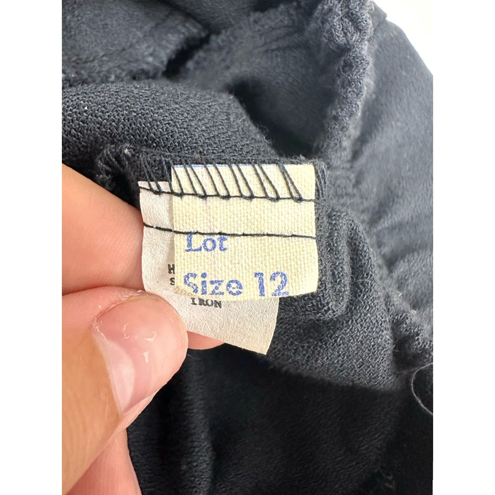 Vintage VINTAGE Counterparts Pants Womens Black Elastic Waist High Rise Pleated 12 Straight Leg 29.5 In Inseam Size 34" / US 12 / IT 48 - 4 Thumbnail
