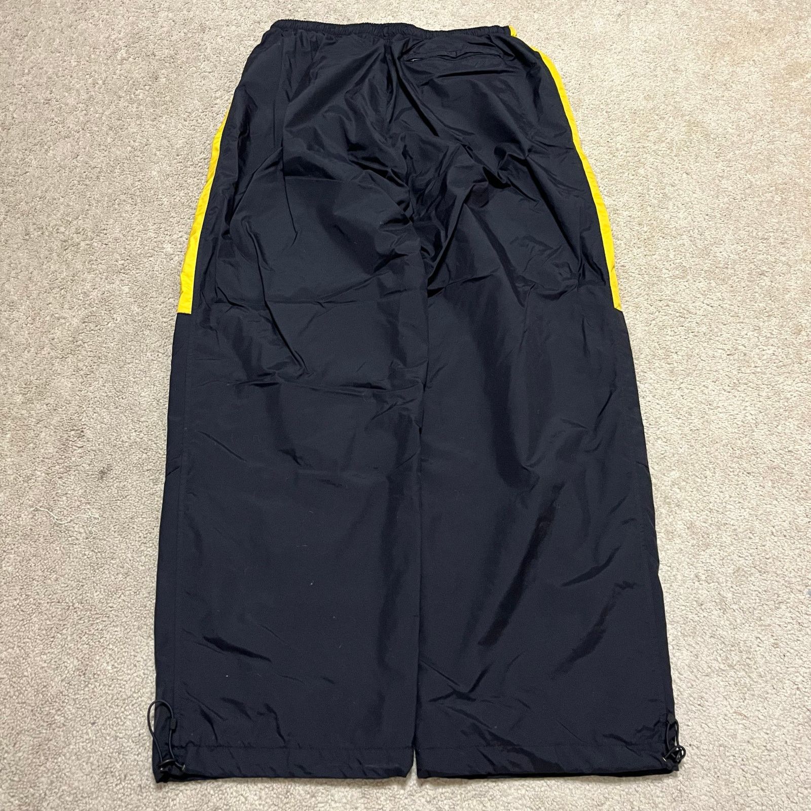 Nike Nike Y2K Baggy Skater Yellow Striped Black Trackpants XL Size US 32 / EU 48 - 2 Thumbnail