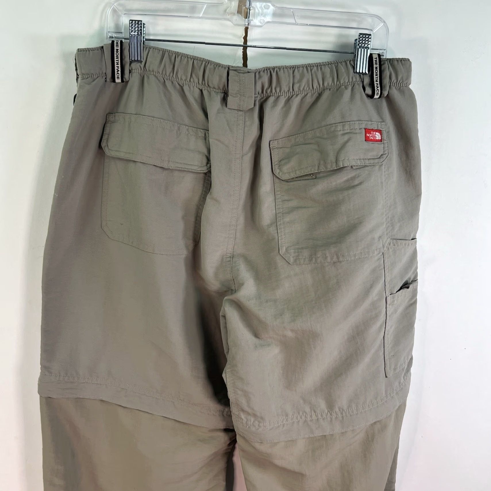 The North Face VINTAGE The North Face Convertible Pants to Shorts Belted Hiking Outdoor Beige L 36X31 Size US 33 - 7 Thumbnail