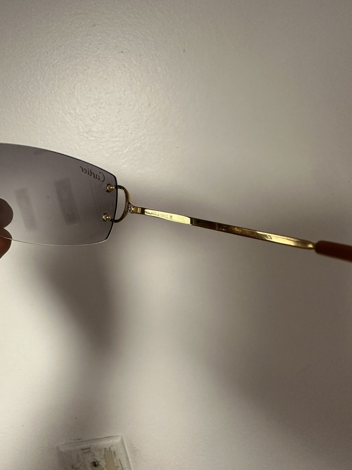 Cartier Cartier Big C Glasses with Gold Detail & Black Lens Size ONE SIZE - 3 Thumbnail