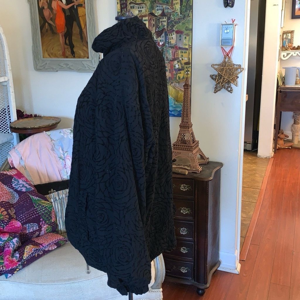 Other Large Chardin black jacket with black rose pattern Size L / US 10 / IT 46 - 3 Thumbnail