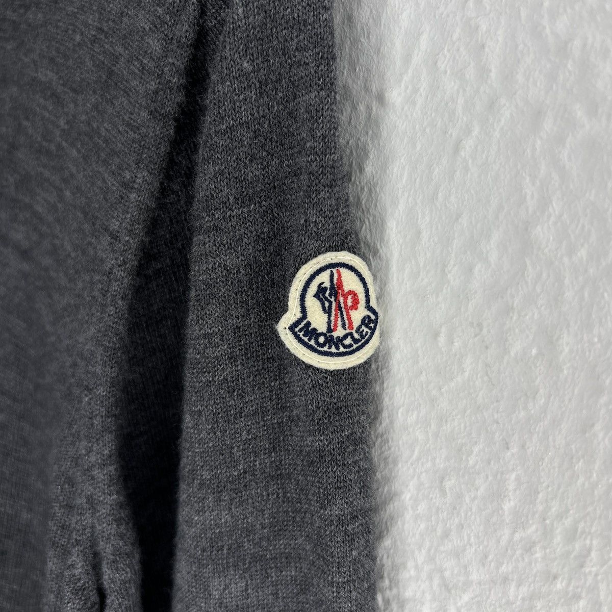 Moncler Moncler Maglione Tricot Girocollo 3M Patch Logo Wool Sweater Size US M / EU 48-50 / 2 - 2 Thumbnail