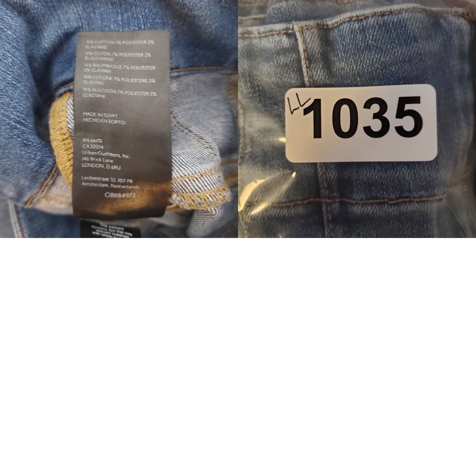 Vintage We the Free People Jayde Flare Jeans Sz 31 Boho Hippie Med Wash High Rise 28x31 Jeans Womens Regular Blue Size 24" / US 00 / IT 34 - 9 Thumbnail