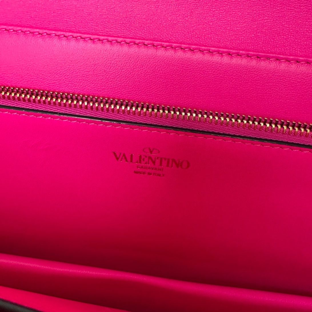 Valentino Valentino Hot Pink Patent Leather Large Envelope Clutch Size ONE SIZE - 11 Thumbnail