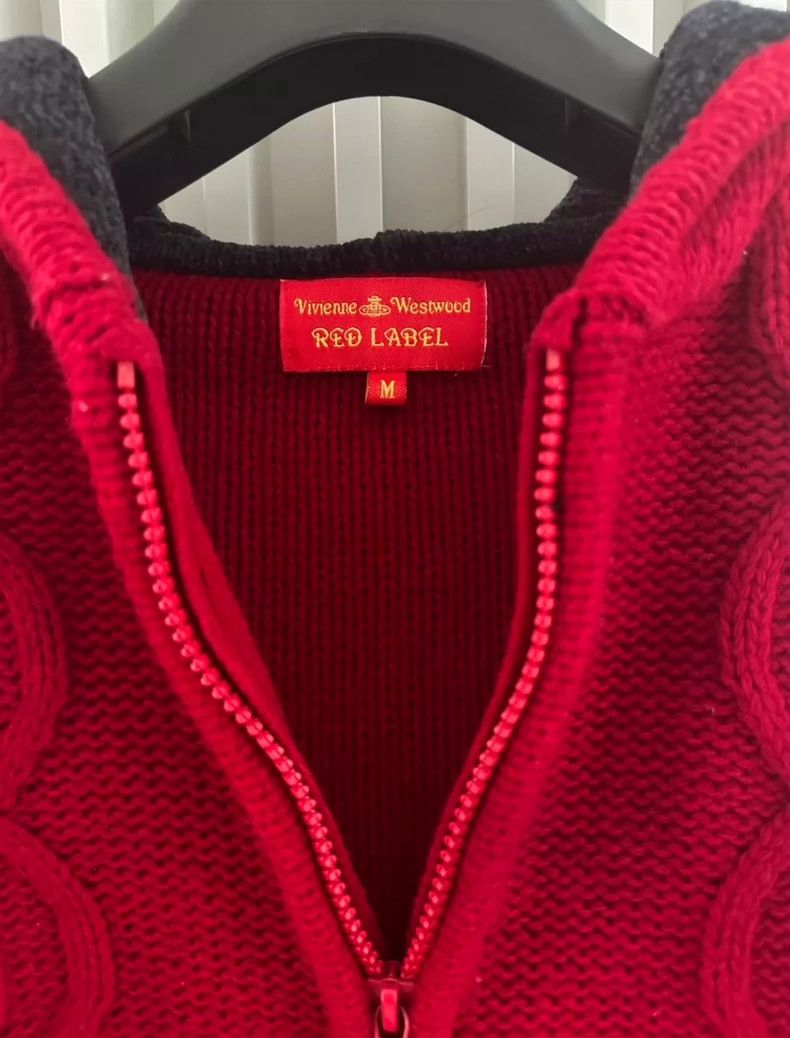 Vivienne Westwood Vivienne Westwood Knitted zipper sweater in burgundy Size M / US 6-8 / IT 42-44 - 3 Thumbnail