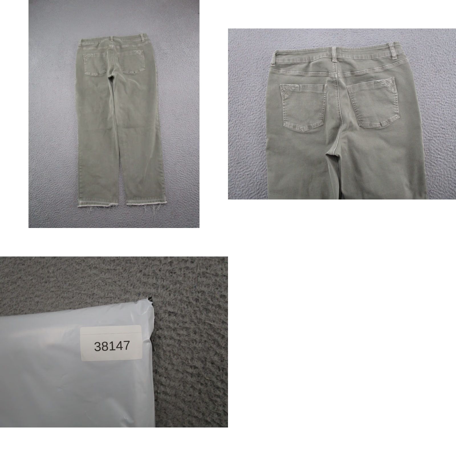 Vintage Maurices M Jeans Slim Straight Ankle Olive Green Denim Jeans Size 16 Womens Regular Cotton Denim Size 38" / US 16 / IT 52 - 9 Thumbnail
