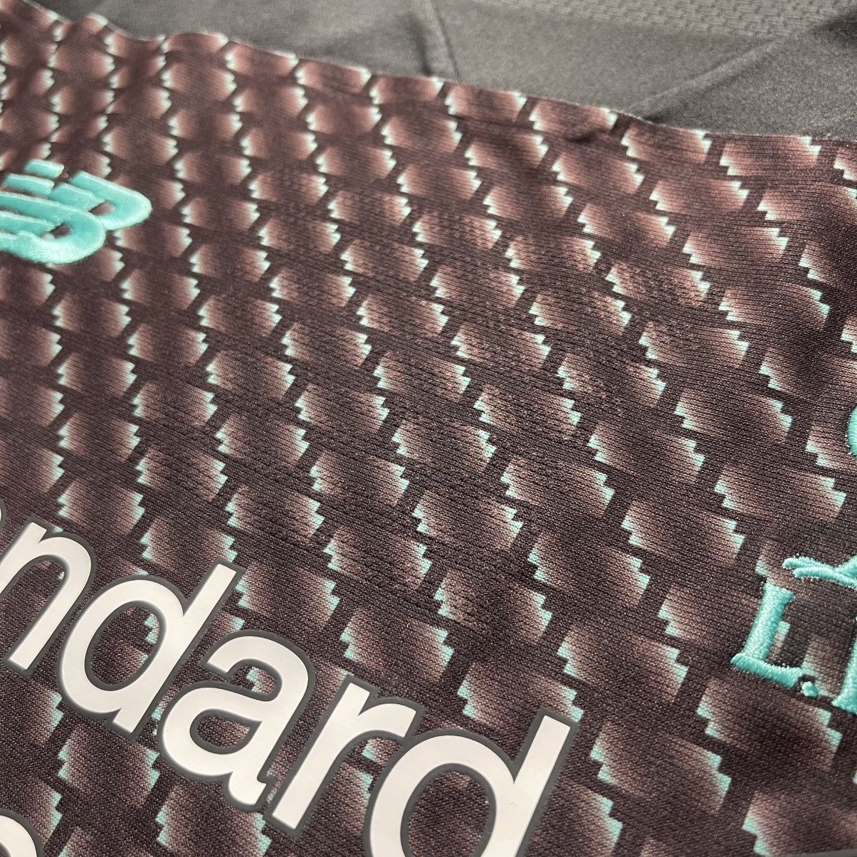 New Balance × Vintage NWT LIVERPOOL NB 2019/2020 FOOTBALL THIRD JERSEY #11 SALAH Size US L / EU 52-54 / 3 - 5 Thumbnail