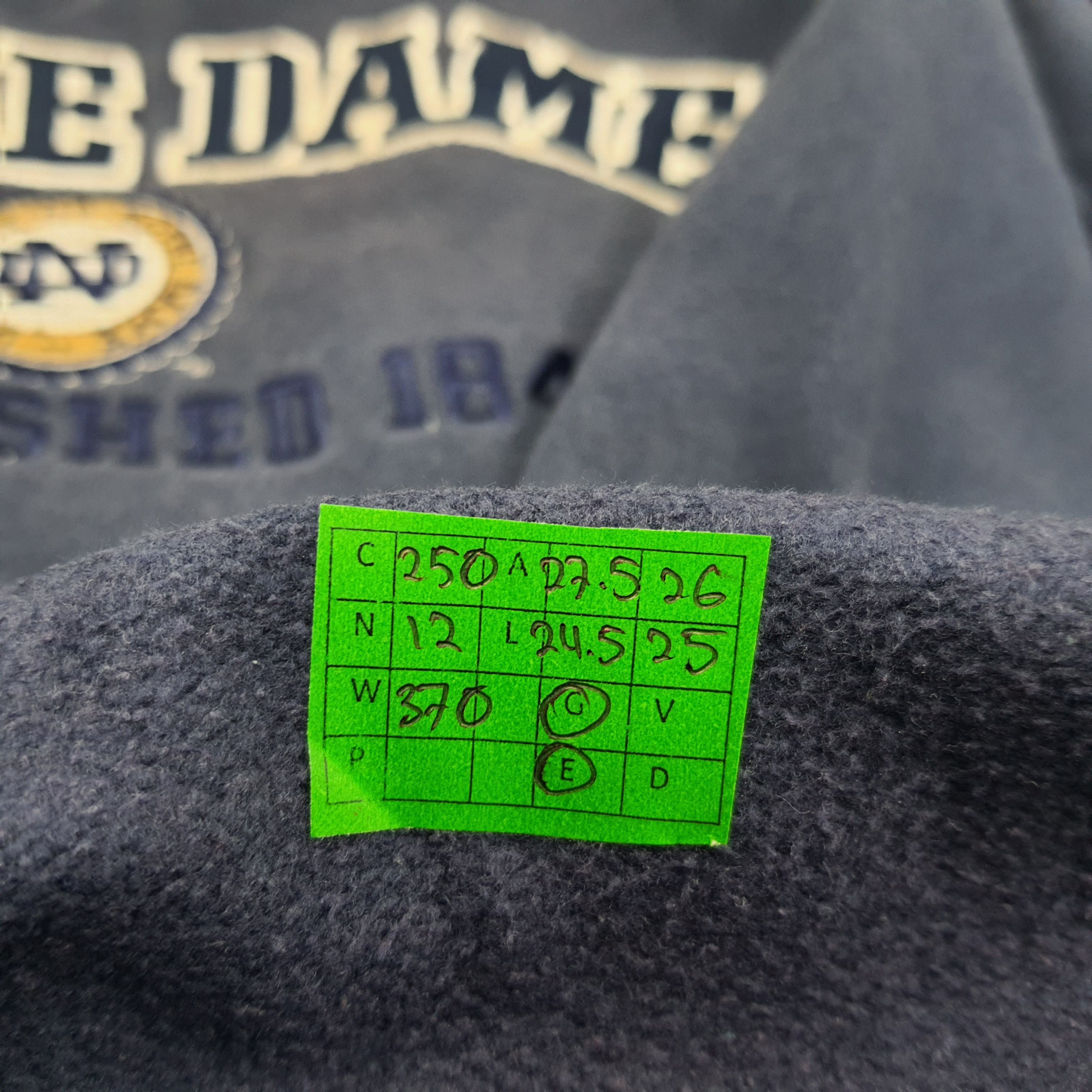 Lee Vintage Lee Notre Dame University College Sweatshirt C250N12 Size US XXL / EU 58 / 5 - 8 Thumbnail
