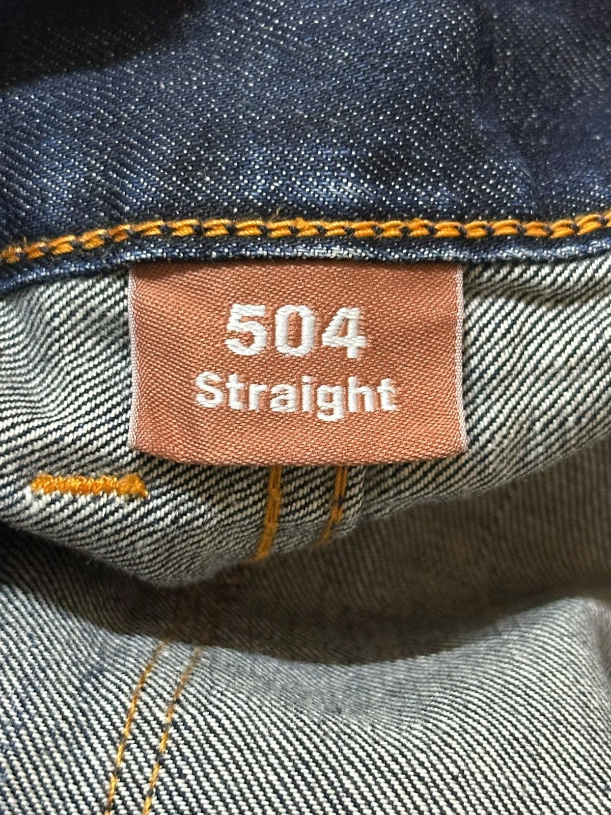 Levi's Vintage Y2K Levis 504 Blue Faded Wash Distress Straight Leg Size US 32 / EU 48 - 9 Thumbnail
