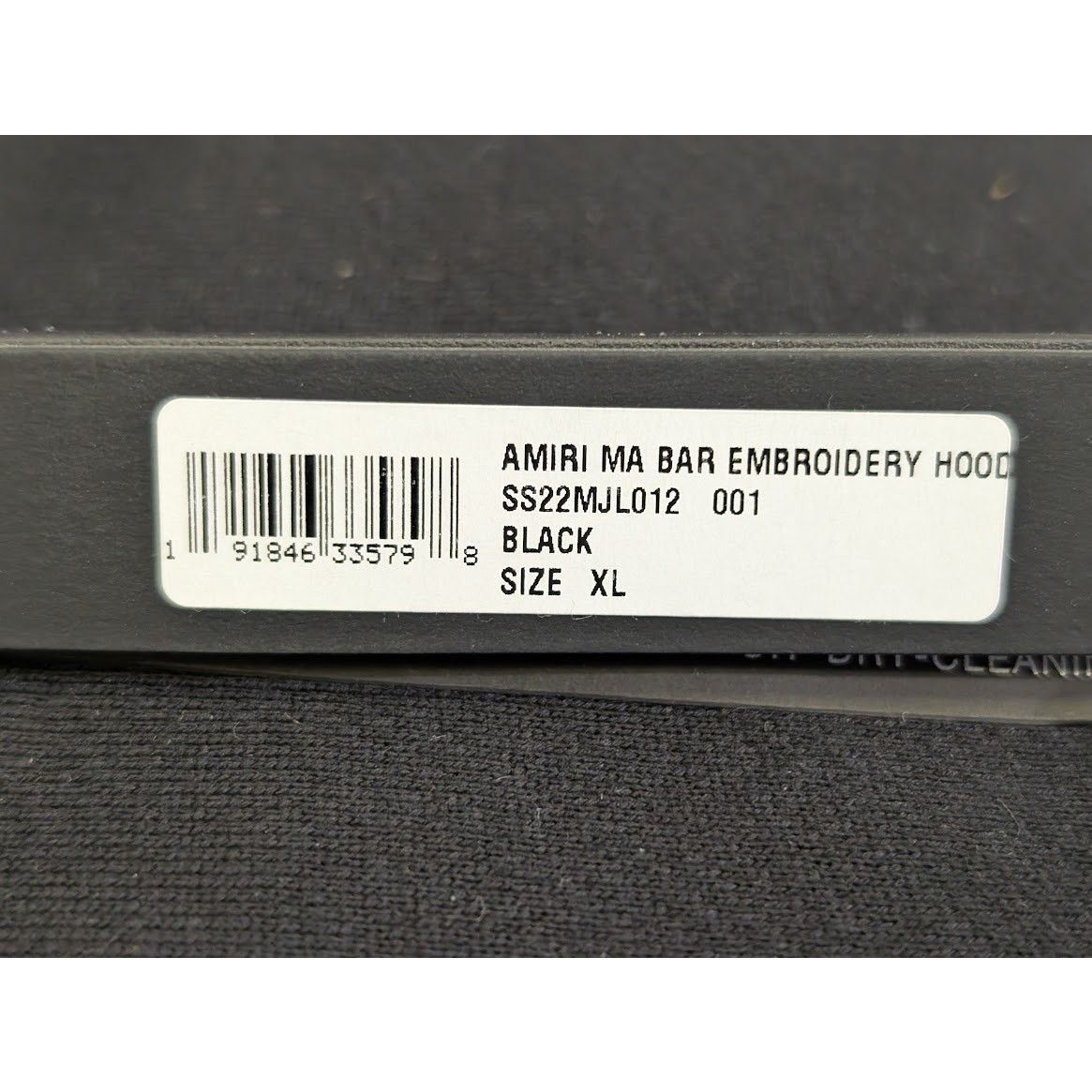 Amiri o1rshd1 MA Bar Embroidery Hoodie in Black Size US XL / EU 56 / 4 - 20 Thumbnail