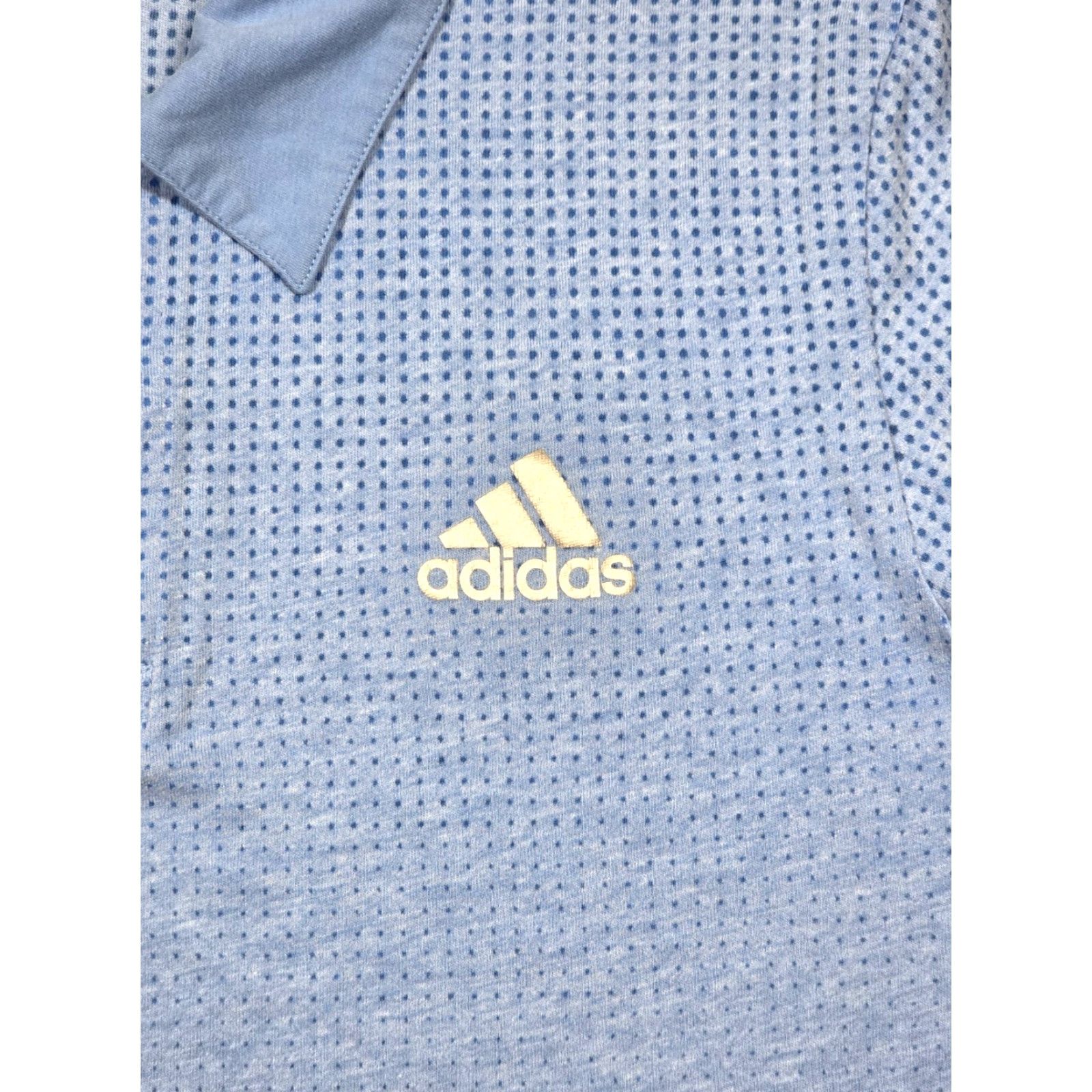 Adidas Adidas Golf Polo Shirt Men L Short Sleeve Blue Polka Dot Athletic Fit Size US L / EU 52-54 / 3 - 4 Thumbnail