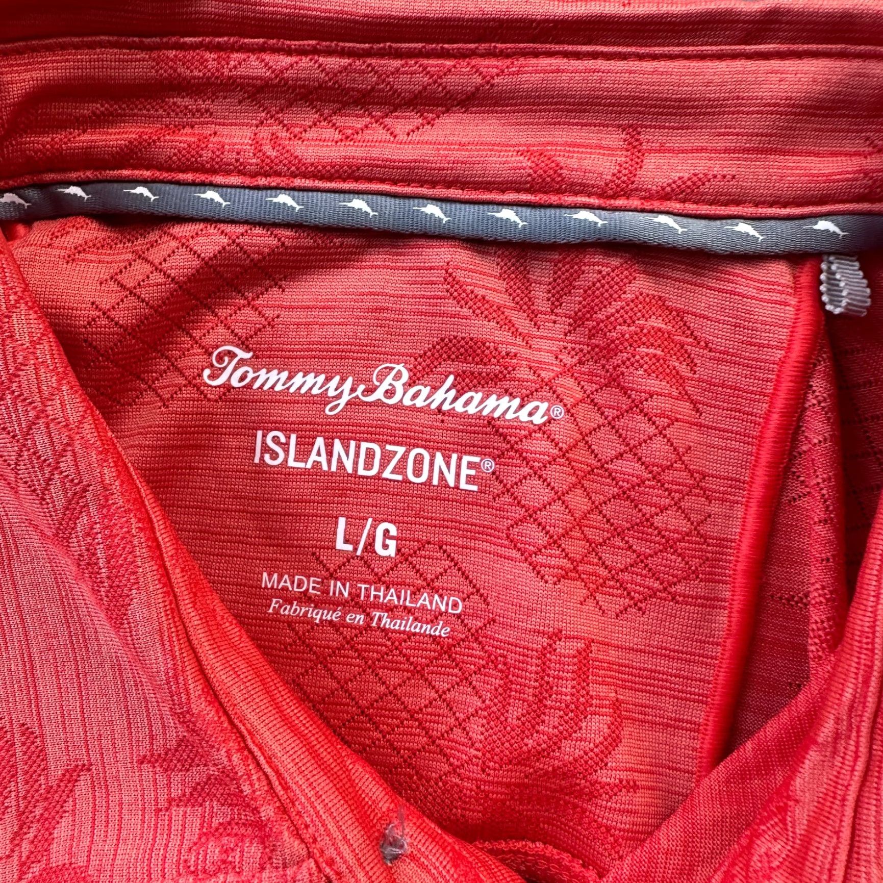 Tommy Bahama Tommy Bahama Polo Shirt Mens Large Orange Performance Islandzone Polo Casual Golf Shirt Mens L Orange Island Zone Size US L / EU 52-54 / 3 - 5 Thumbnail