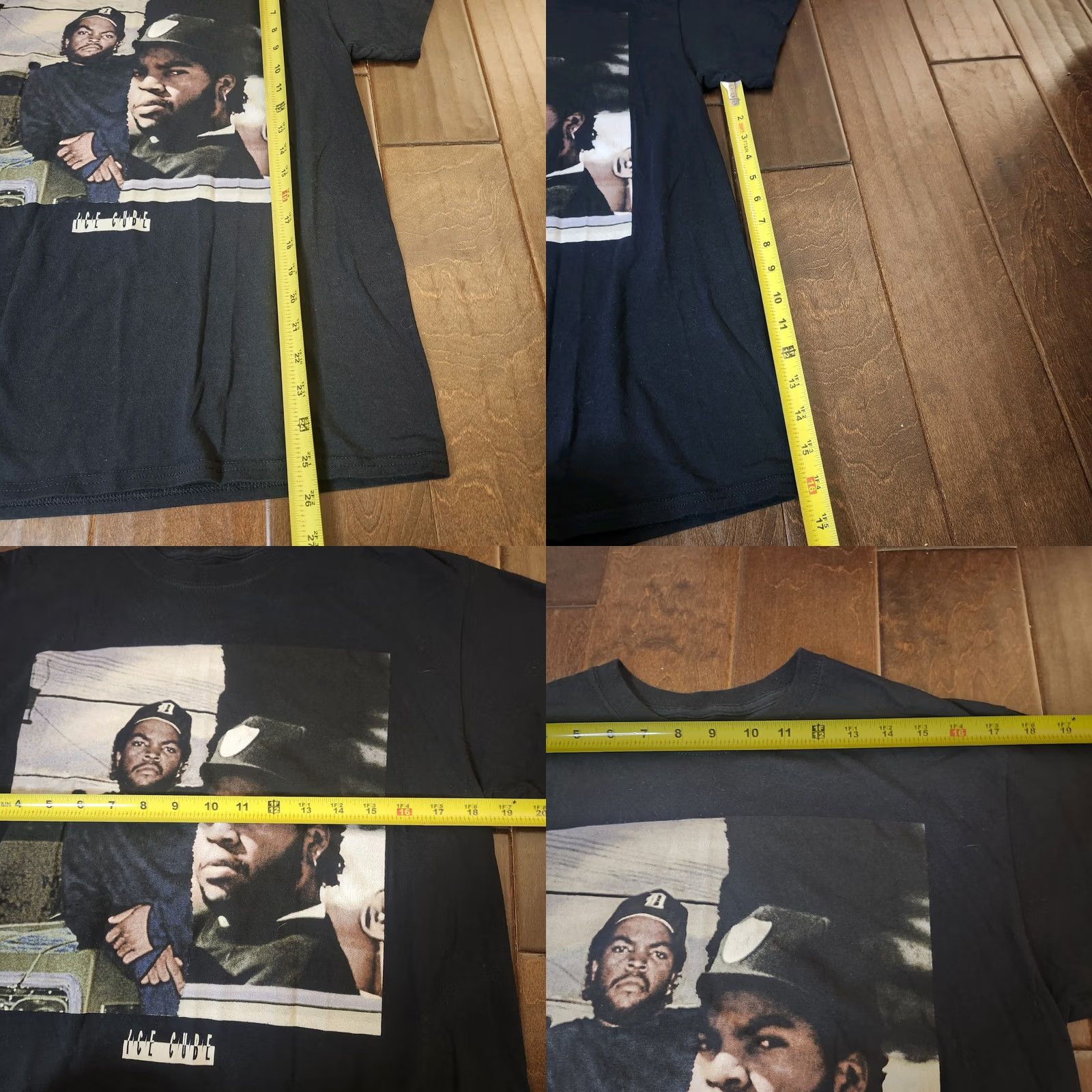 Vintage Ice Cube T Shirt West Coast 90s Retro Front Print Black Cotton Short Sleeve Crew Neck M Mens Womens Unisex Adult Regular Fit Graphic 2020s Size US M / EU 48-50 / 2 - 8 Thumbnail