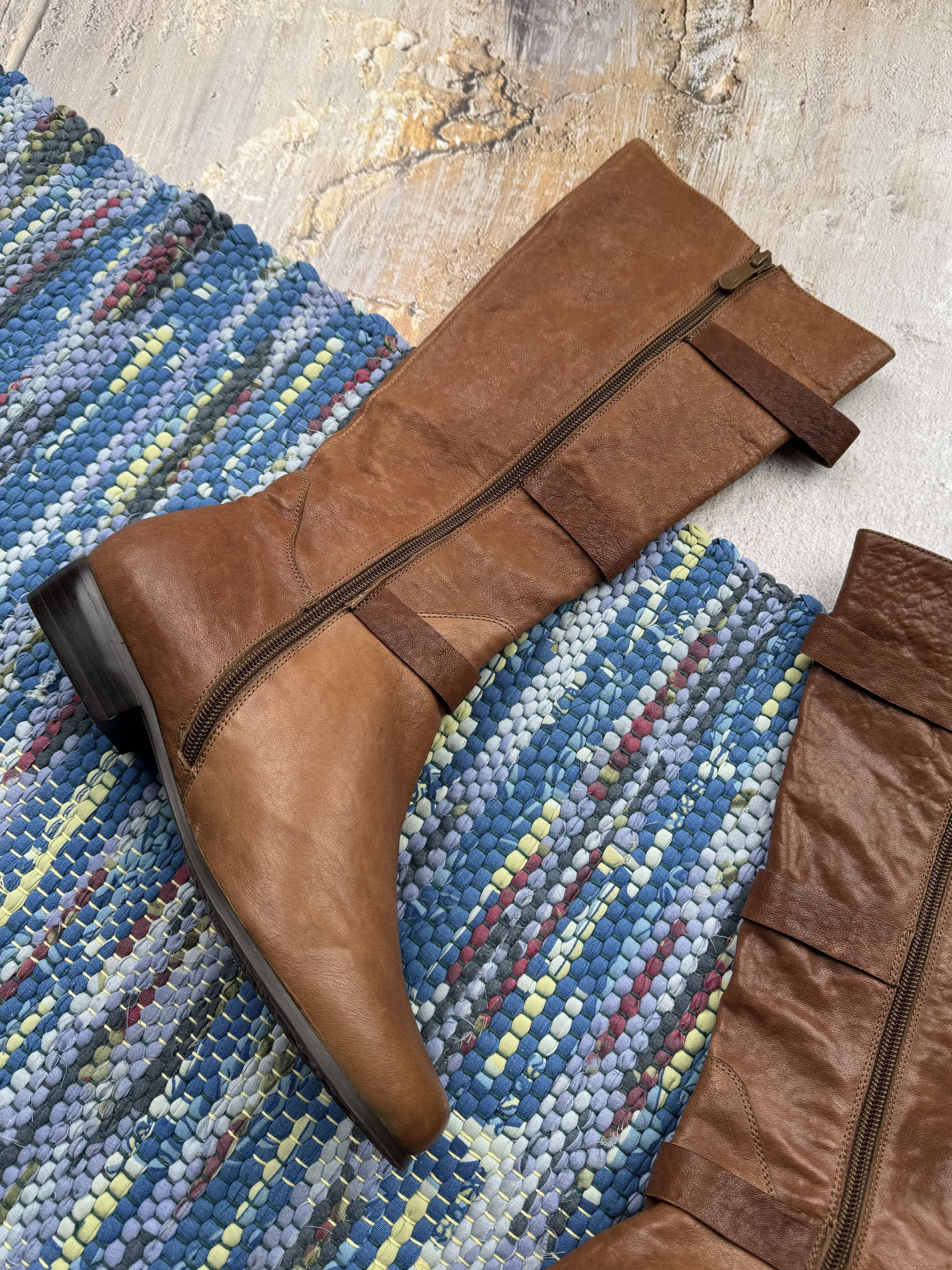 Vintage Vintage Leather Boots With Straps A300D2(615) Size US 9 / IT 39 - 5 Thumbnail