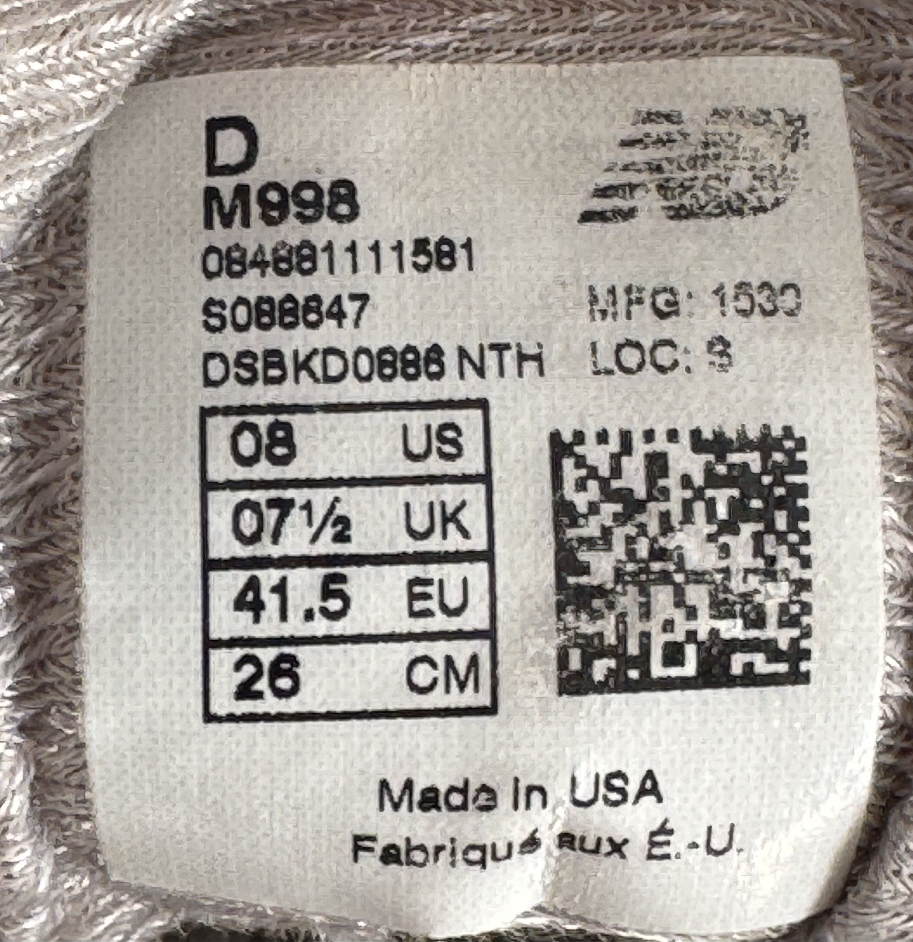 New Balance New Balance 998 Grey Made in USA 990 993 Size US 8 / EU 41 - 7 Thumbnail