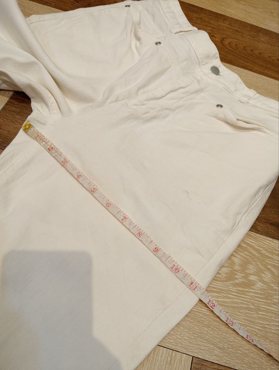 Issey Miyake ISSEY MIYAKE PLANTATION WHITE STRETCH PANTS Size 29" - 14 Thumbnail