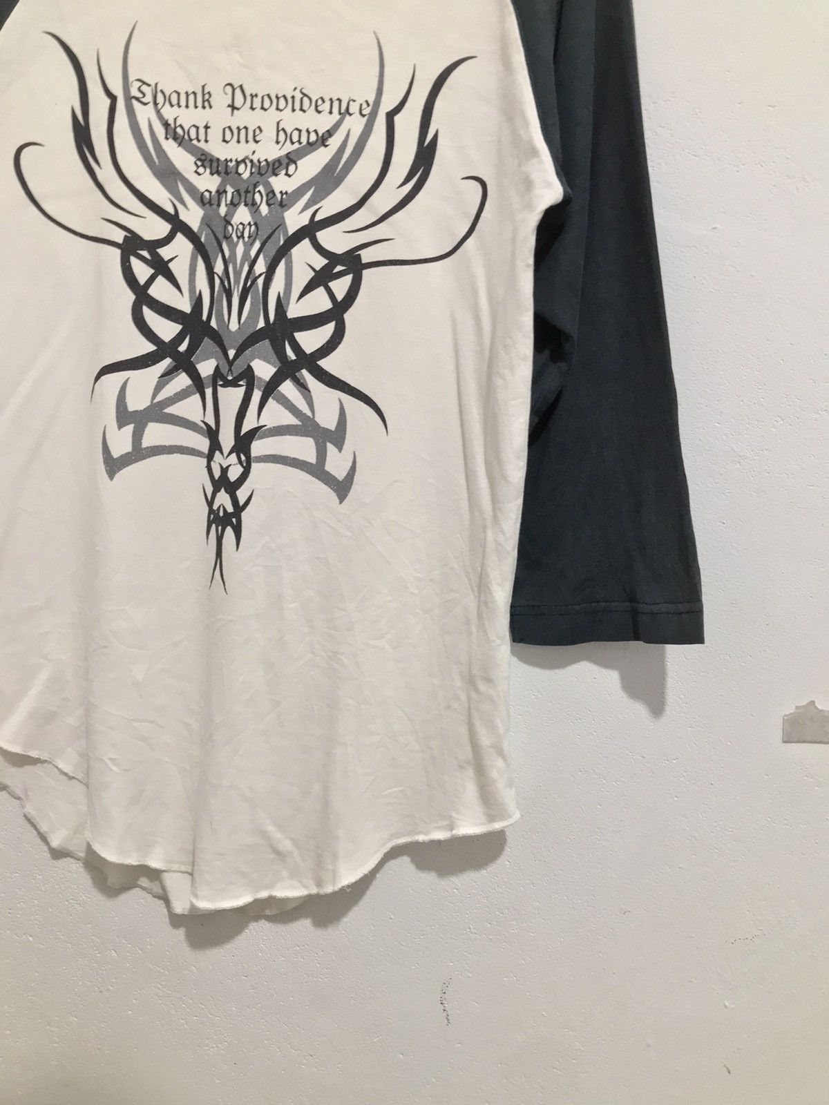 Hysteric Glamour Japanese Gothic Poem Tribal Tshirt Raglan style Size US M / EU 48-50 / 2 - 5 Thumbnail