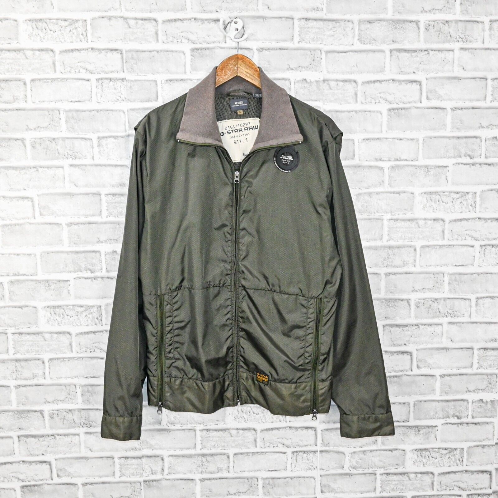 G-Star G Star RAW Men's Zip up Lightweight Jacket in olive Green Size US XL / EU 56 / 4 - 1 Thumbnail