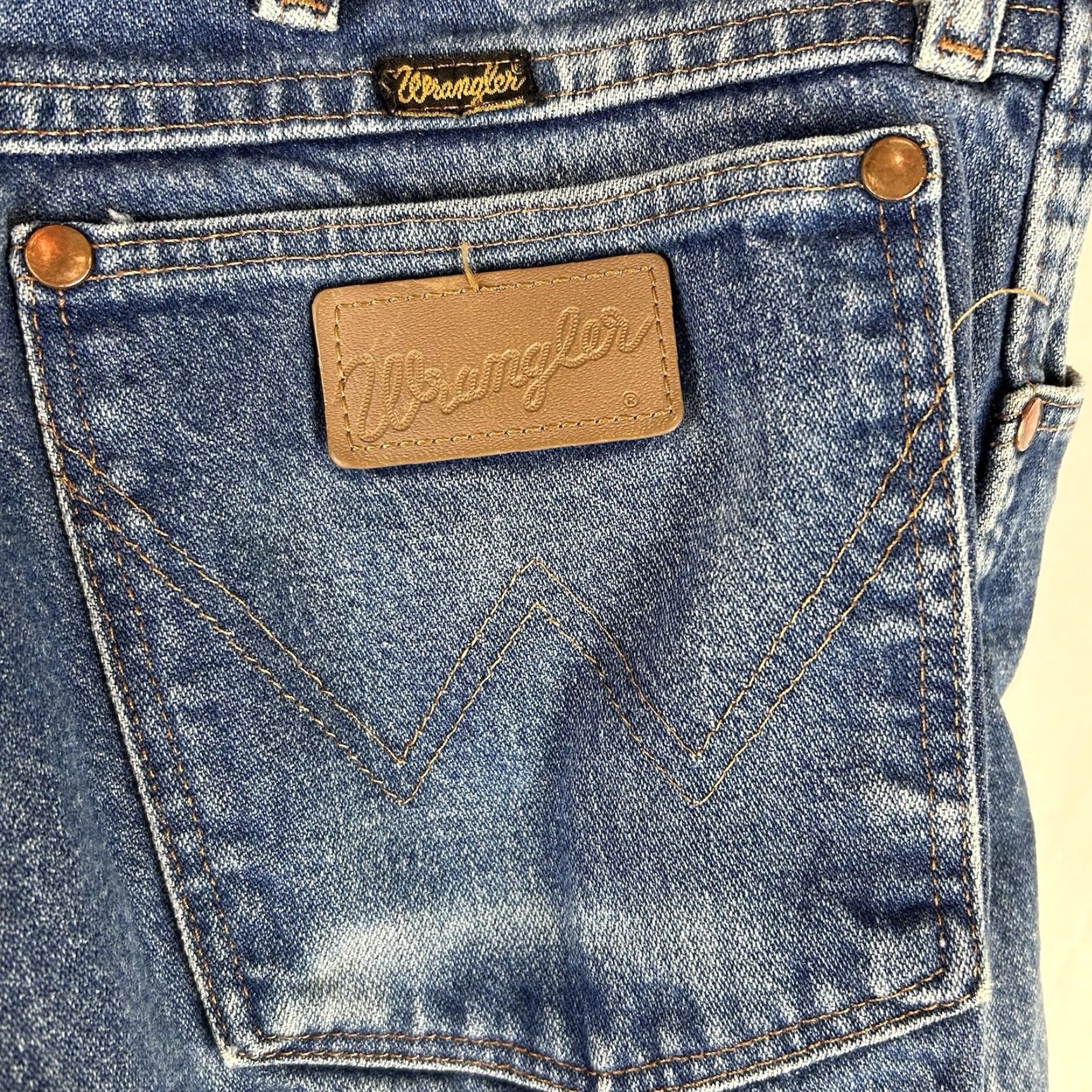 Wrangler Wrangler Jeans Mens 40X30 13MWZ Denim Jeans Western Cowboy Rancher USA Black Dark Color Straight 30 In Inseam Mens Size US 40 / EU 56 - 7 Thumbnail