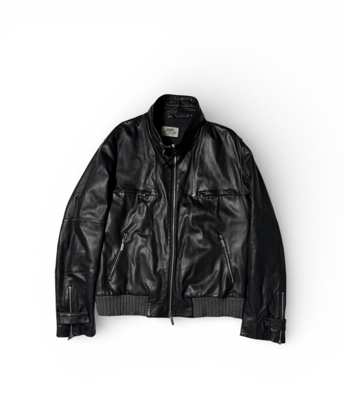 Other Eddy Monetti Leather Cashmere Jacket Size US M / EU 48-50 / 2 - 1 Thumbnail