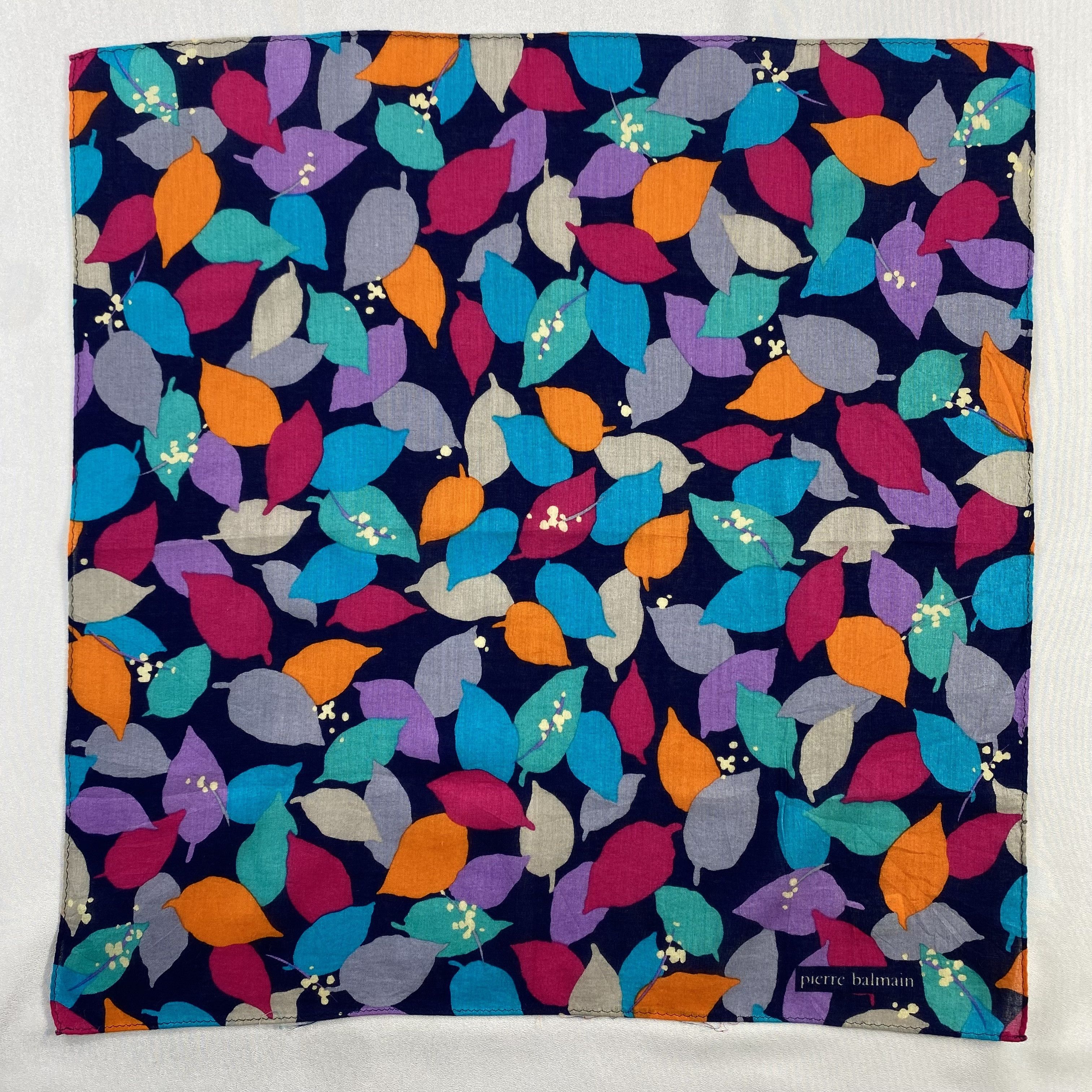 Pierre Balmain × Vintage Pierre Balmain Bandana/ Handkerchief / Neckerchief-P1509 Size ONE SIZE - 1 Thumbnail