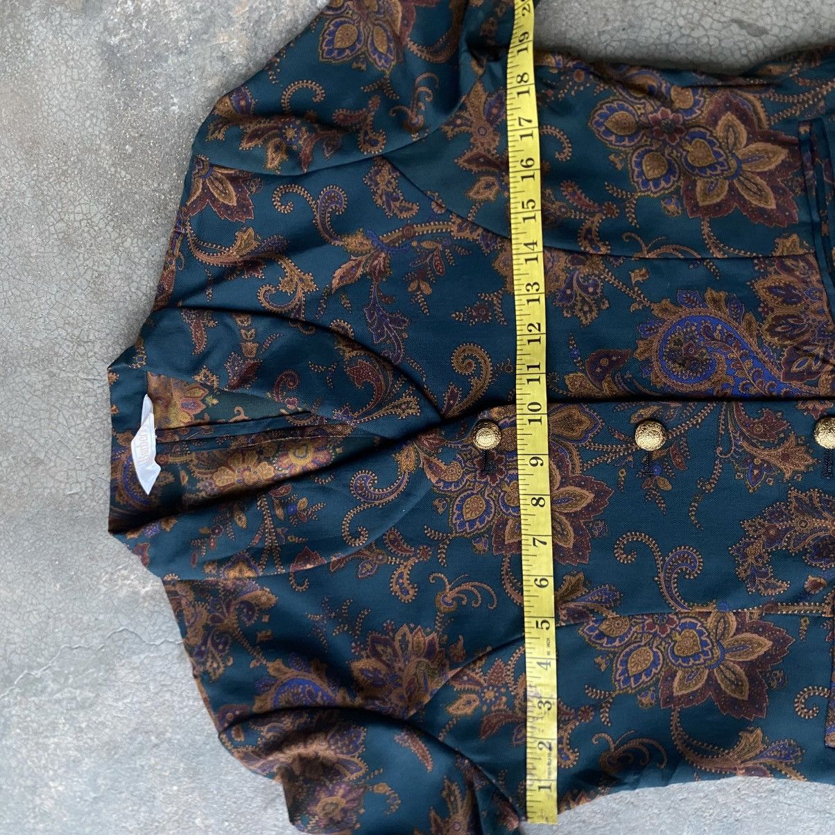 Burberry ‼️LAST DROP‼️Burberry Vintage Floral Paisley Blazer Jacket Size S / US 4 / IT 40 - 18 Thumbnail