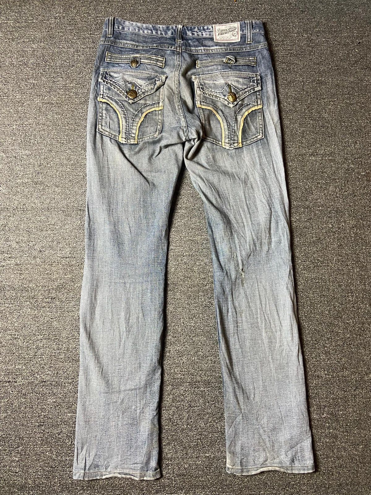 Japanese Brand × Vintage Vintage PANASPUR Distressed Denim Ripped Jeans (122) Size US 32 / EU 48 - 4 Thumbnail
