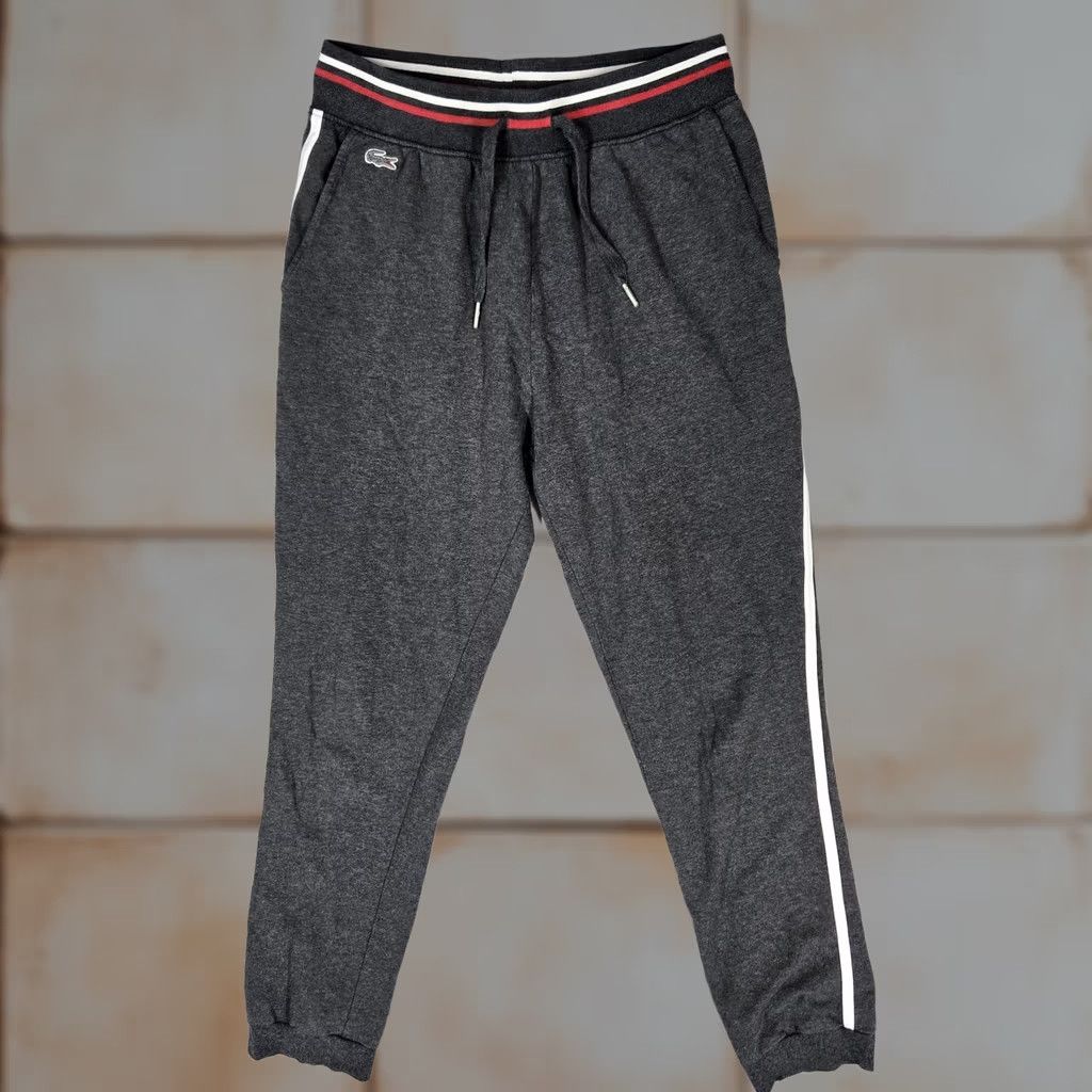 Lacoste × Supreme SS17 Light Blue Track Pants Outline Logo Medium