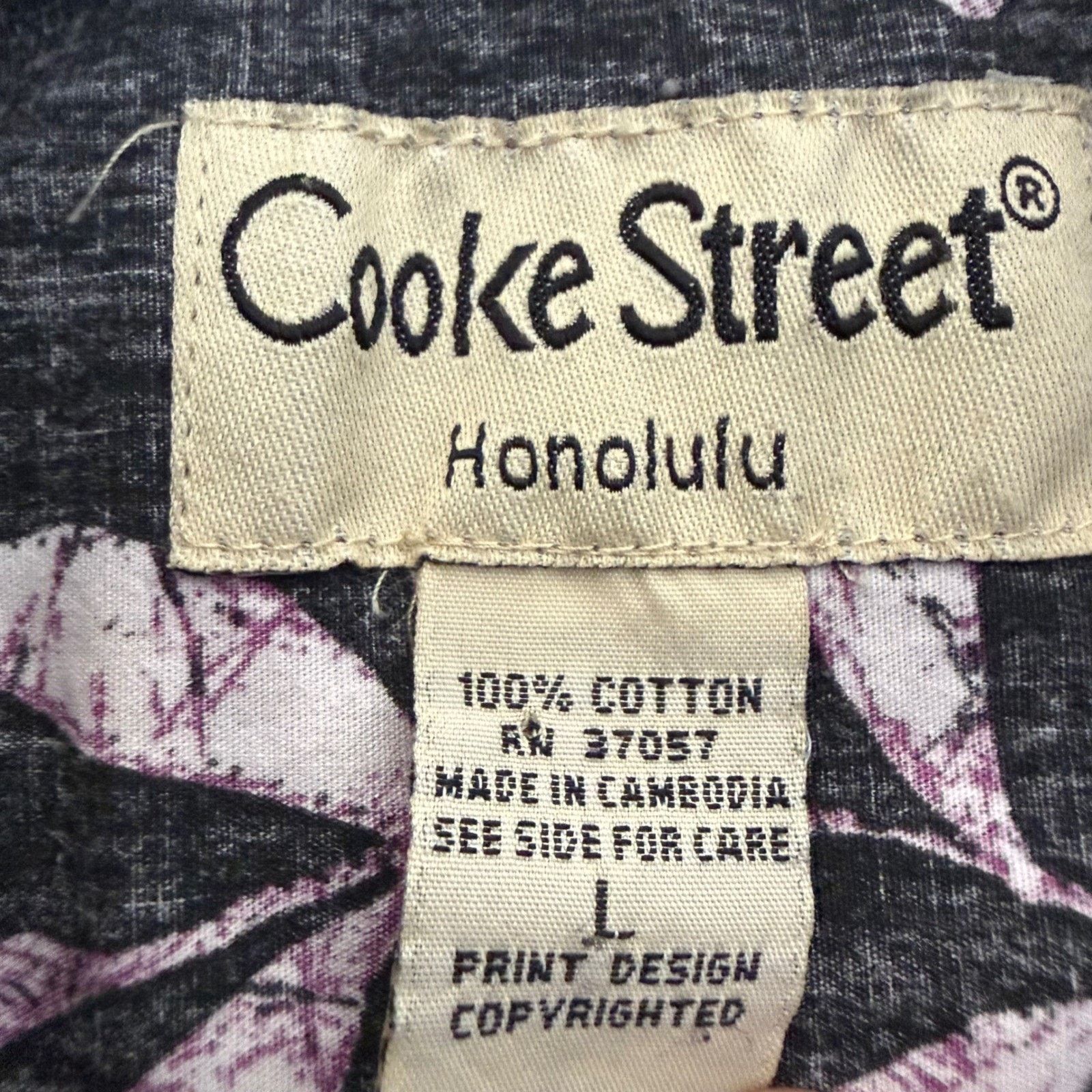 Other Cooke Street Hawaiian Shirt Mens L Floral Reverse Print Size US L / EU 52-54 / 3 - 2 Thumbnail