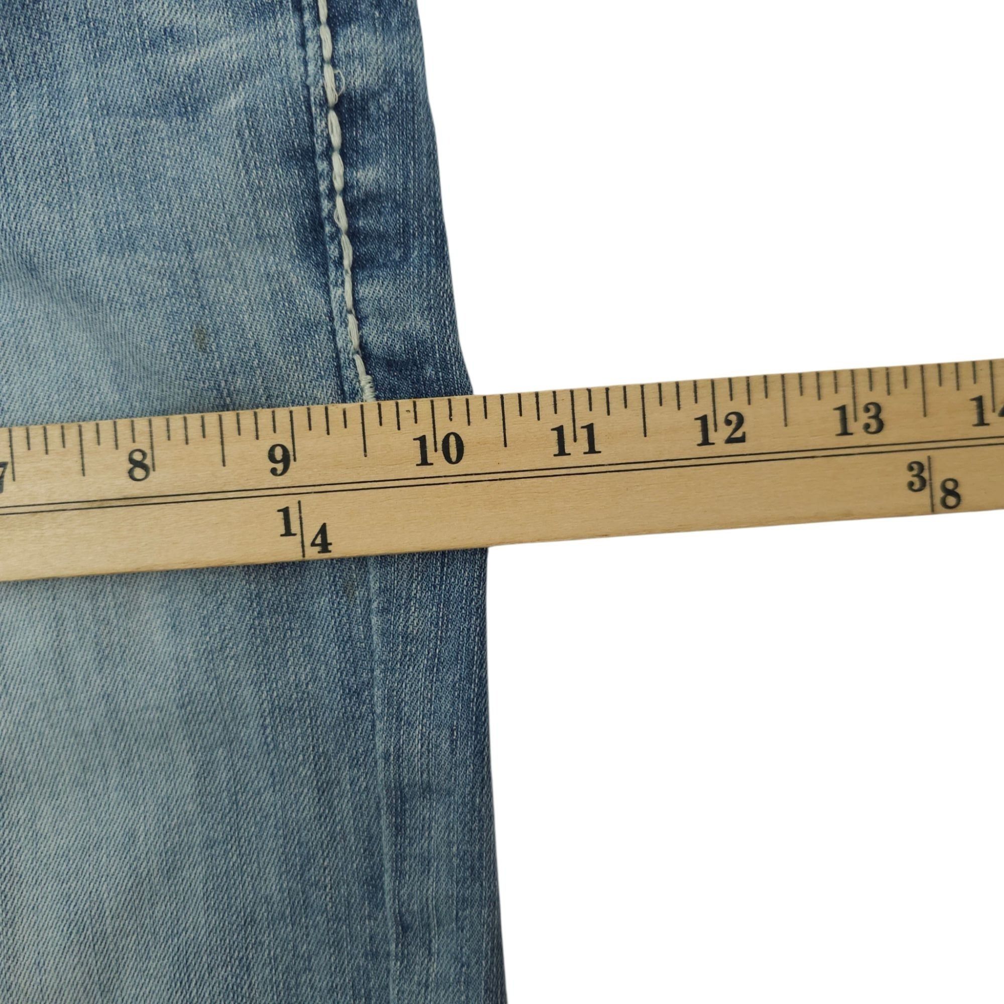 BKE BKE Carter Straight Leg Jeans Size 29XL Distressed Whiskered Size US 29 - 17 Thumbnail