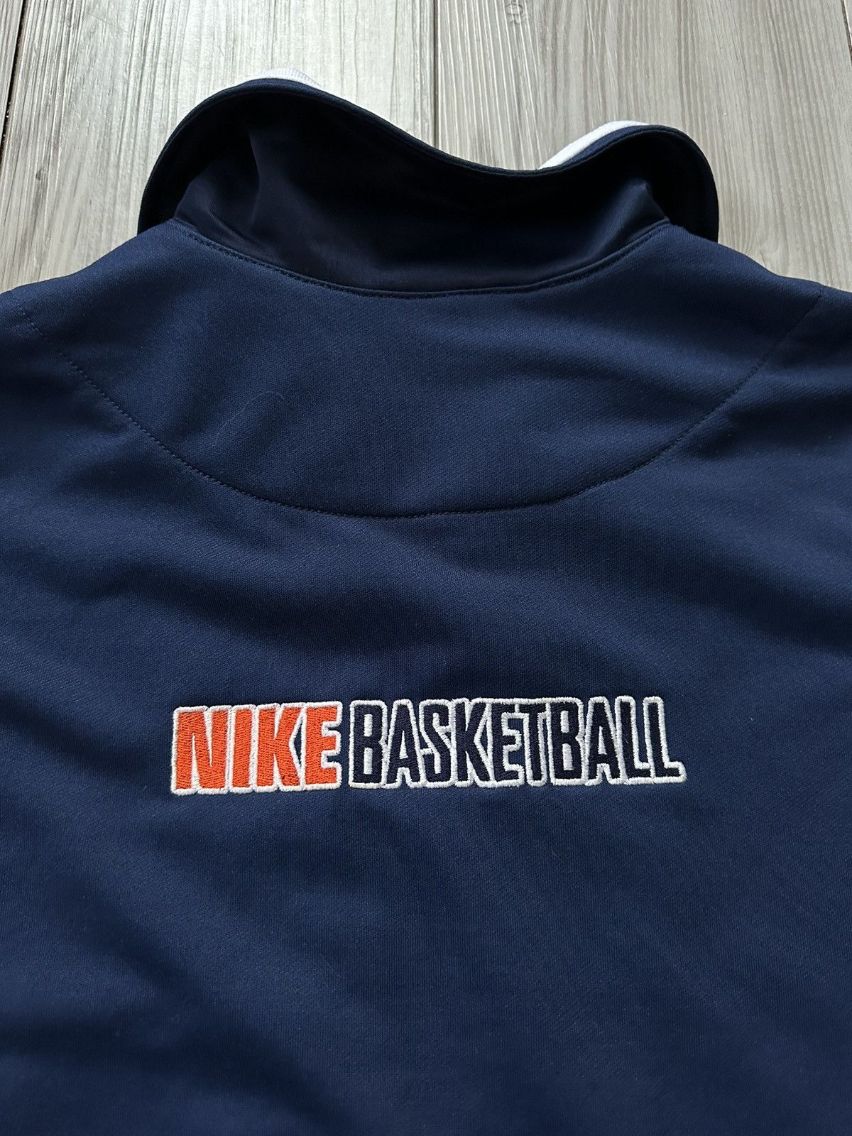 Nike × Vintage Vintage 90s Nike Basketball Warm Up Track Jacket Size US XL / EU 56 / 4 - 6 Thumbnail