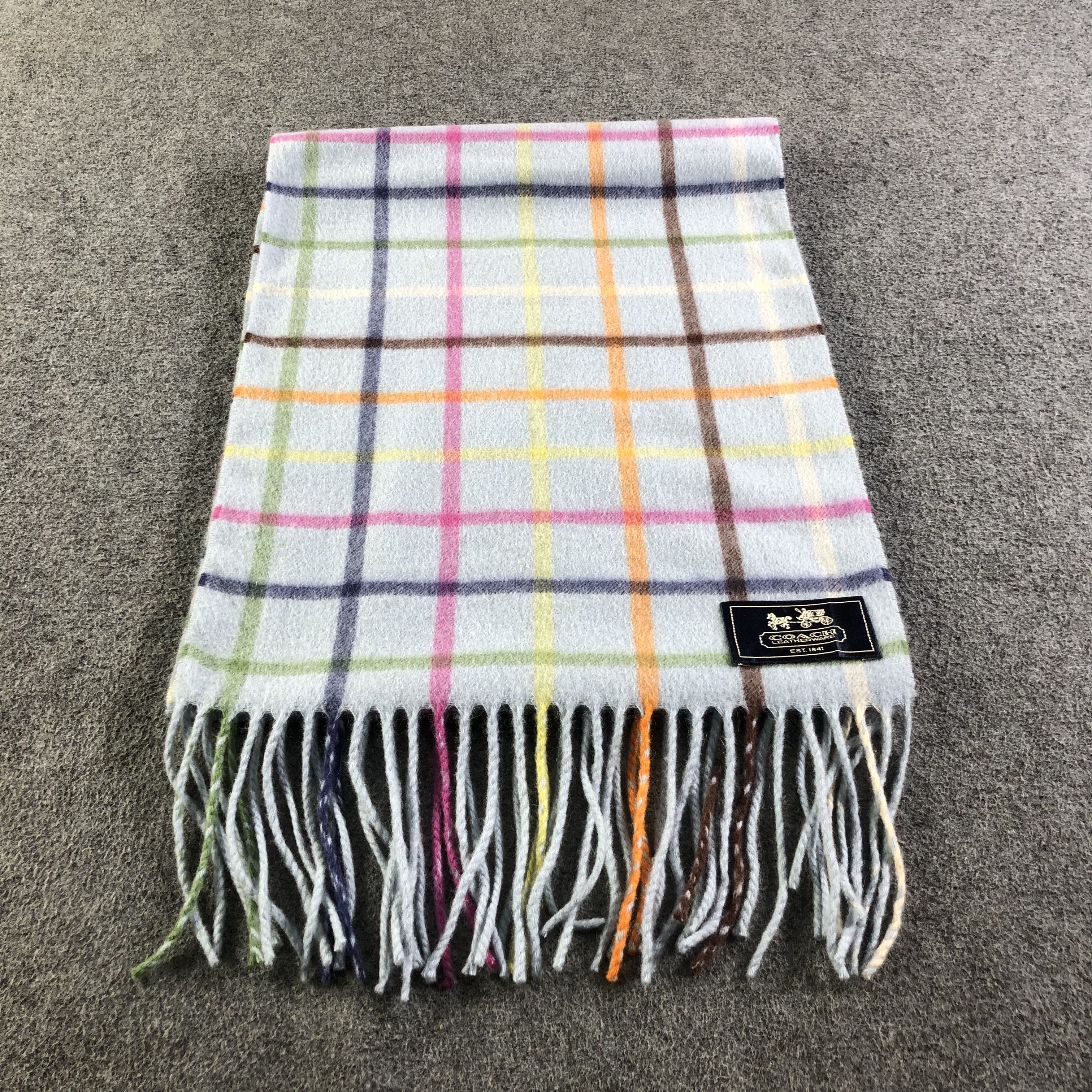 Coach Coach Cashmere Scarf Muffler Neck Wrap V1749 Size ONE SIZE - 2 Thumbnail