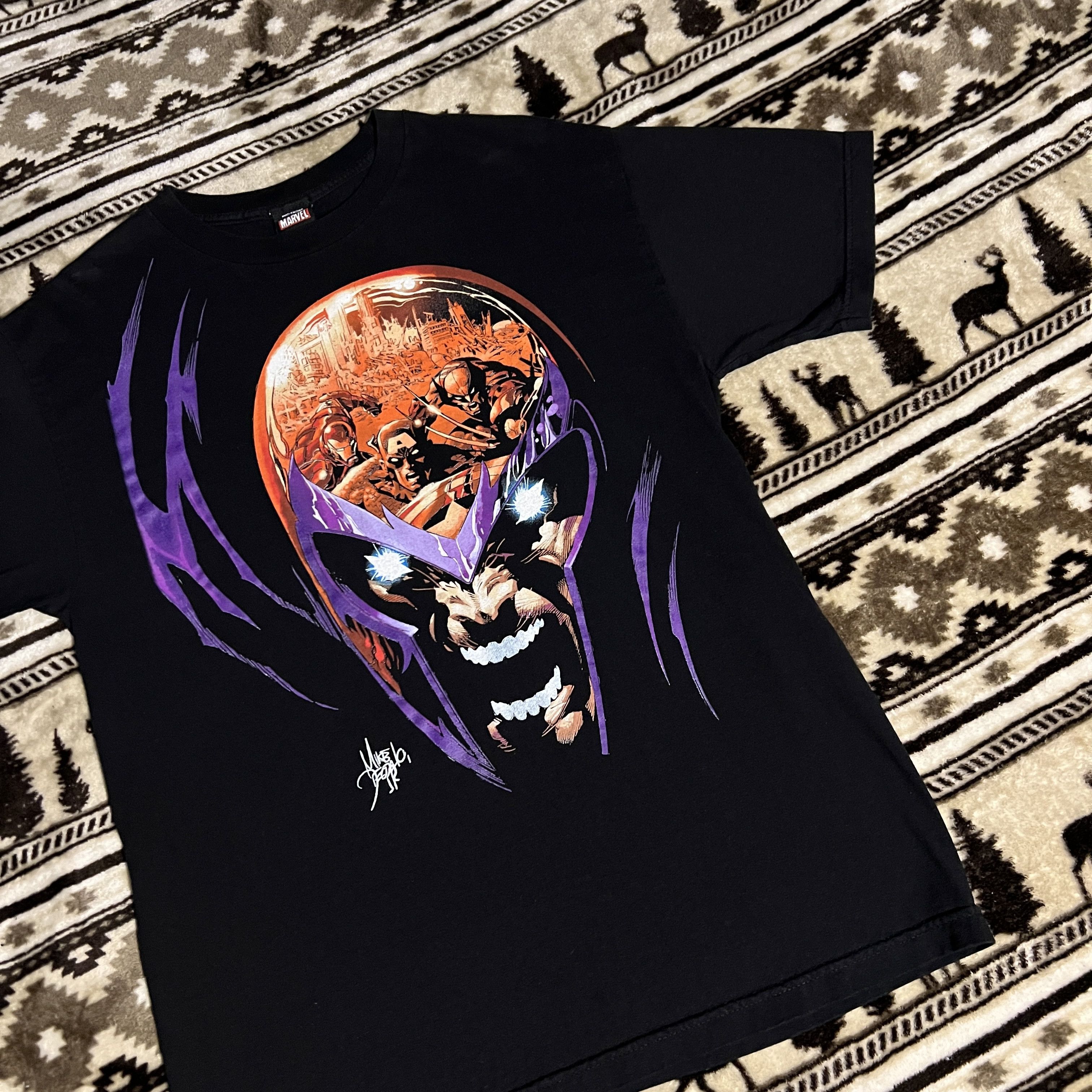 Mad Engine × Vintage Vintage Mad Engine Magneto Shirt Mens Large Marvel Xmen Size US L / EU 52-54 / 3 - 3 Thumbnail