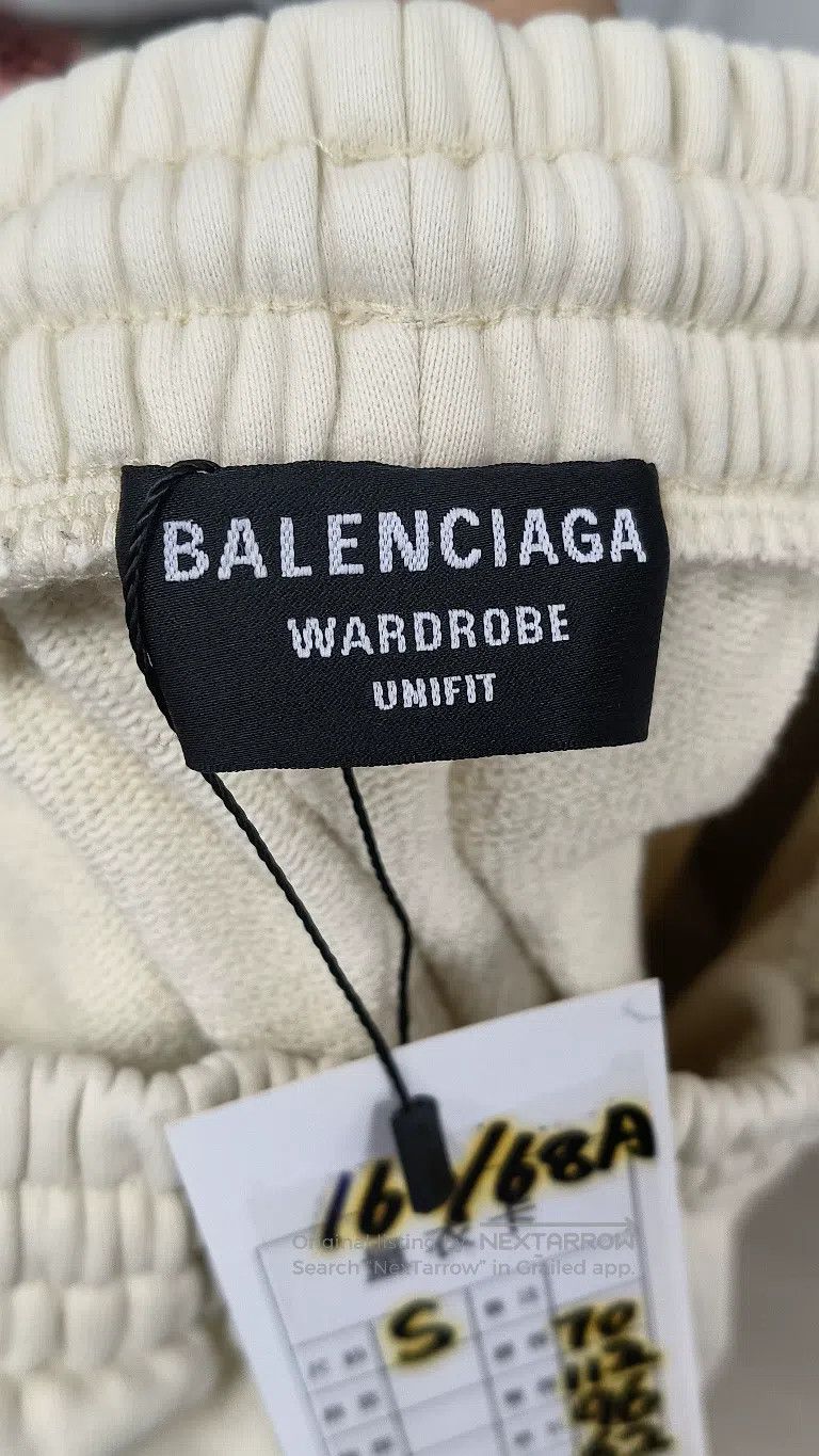 Balenciaga Balenciaga size S Beige cola pattern embroidered wide-leg Size US 27 - 3 Thumbnail
