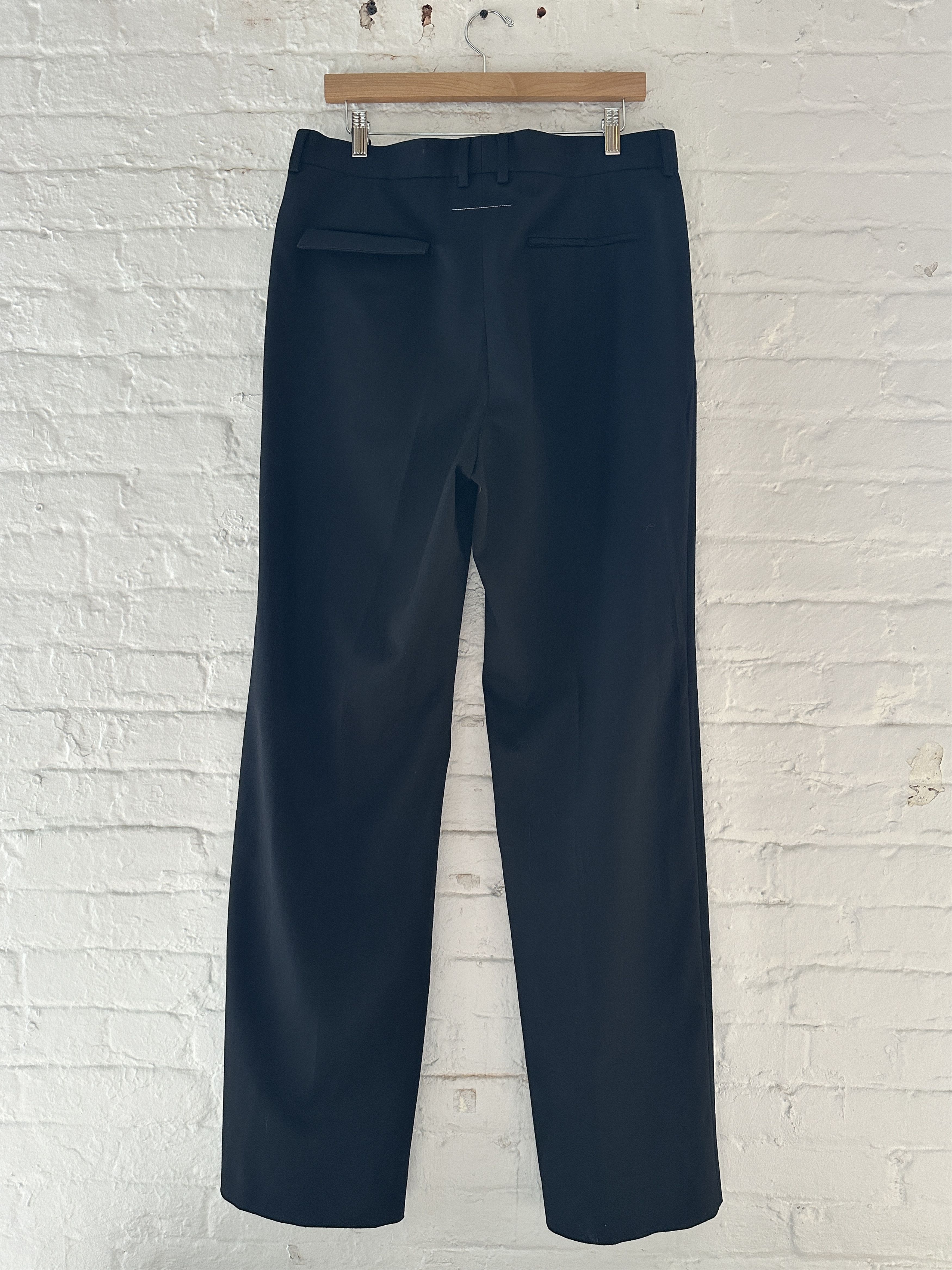 Maison Margiela Maison Margiela Wide Leg Wool Trousers Size US 34 / EU 50 - 4 Thumbnail