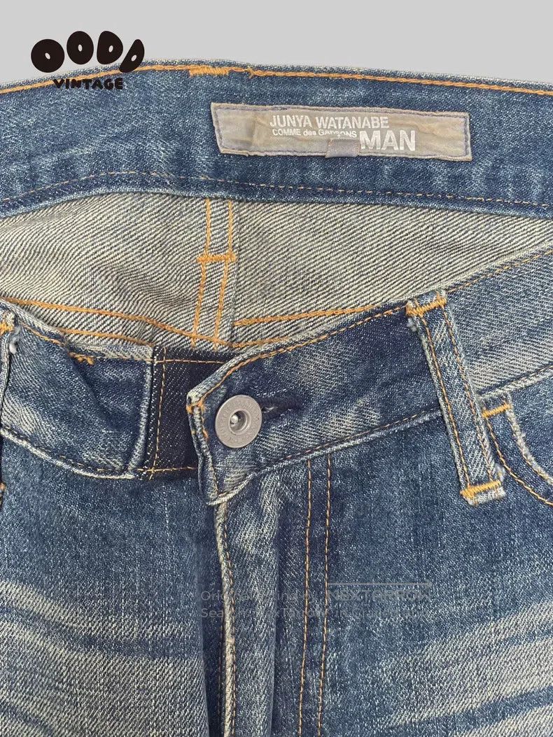 Junya Watanabe Junya Watanabe size S Antique patched distressed denim pan Size US 27 - 5 Thumbnail