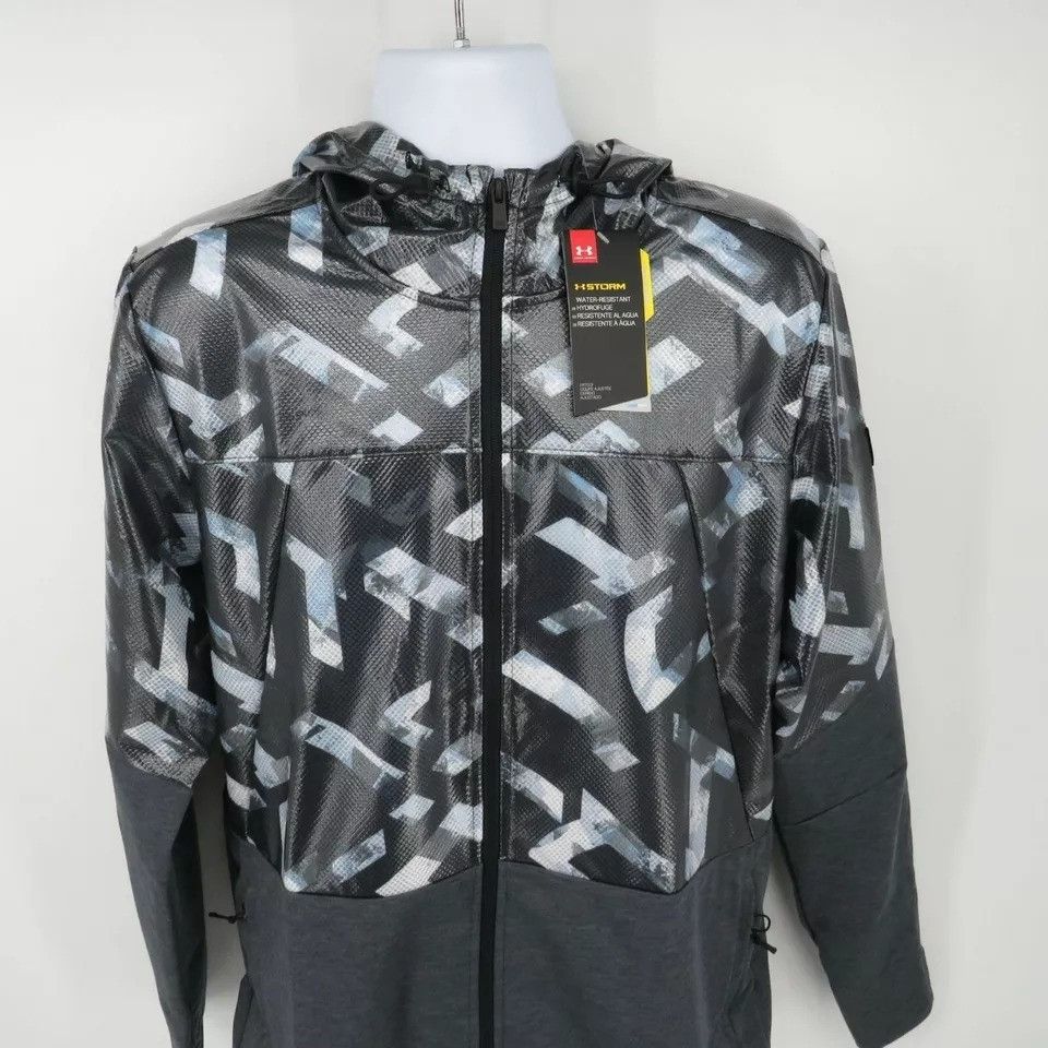 Under Armour Under Armour Mens Gray Hooded Windbreaker Jacket L NWT $120 Size US L / EU 52-54 / 3 - 2 Thumbnail