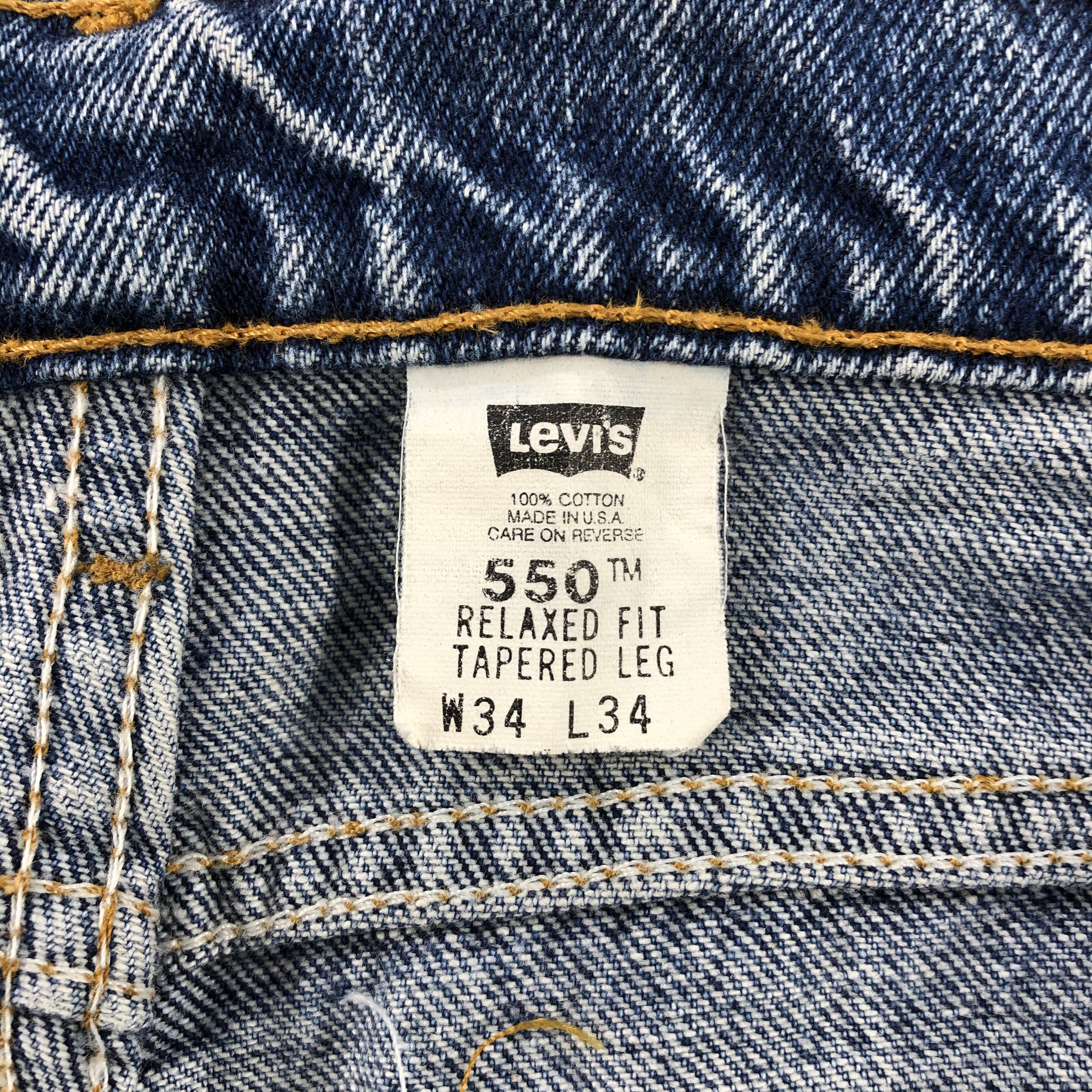 Levi's × Vintage Vintage 90s Blue Wash Levis 550 Jeans-JM1895 Size US 33 - 12 Thumbnail