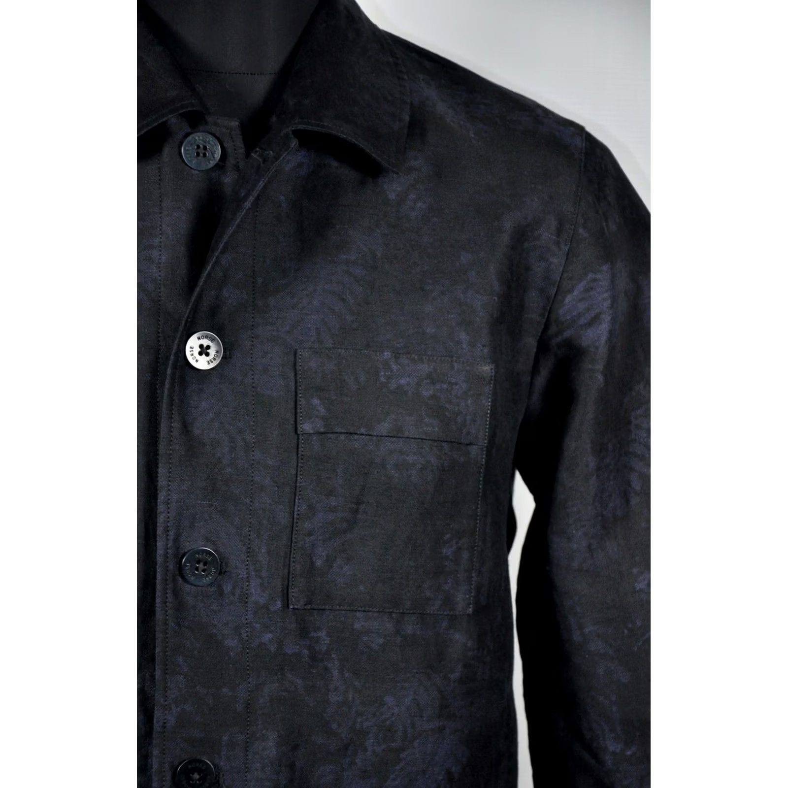 Norse Projects Norse Projects Kyle Indigo Resort Linen Blend Overshirt Men's Jacket M Blue Luxury Casual Shirt Womens? Size US M / EU 48-50 / 2 - 7 Thumbnail