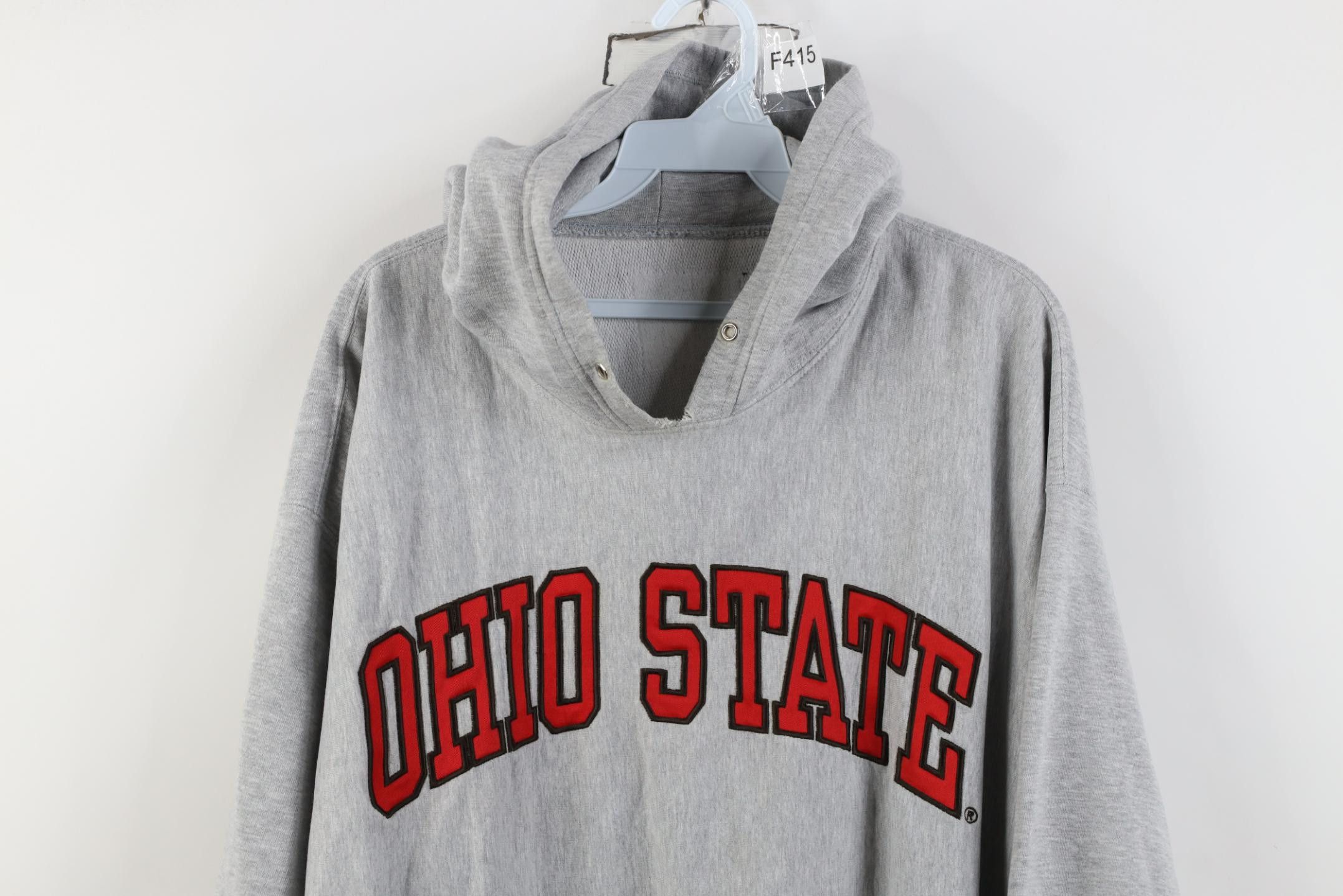 Vintage Vintage 90s Reverse Weave Ohio State University Hoodie Size US XXL / EU 58 / 5 - 2 Thumbnail