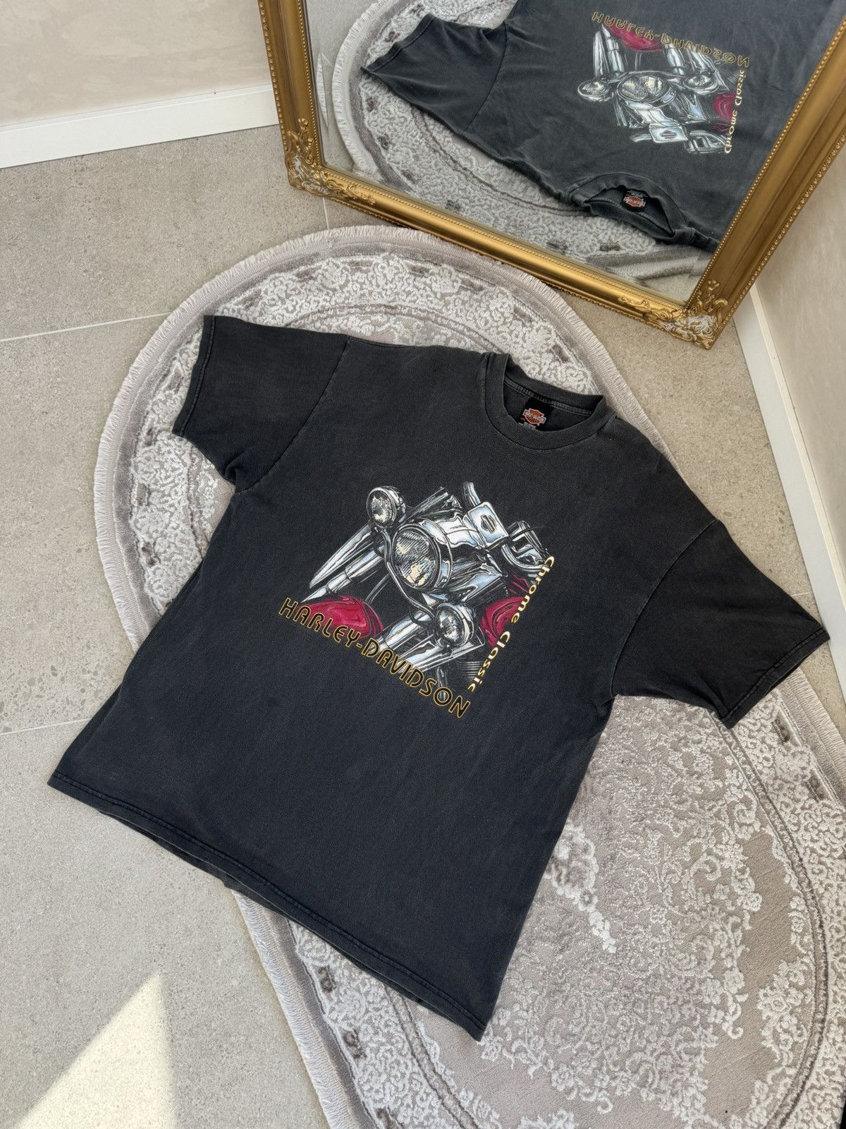 Harley Davidson 1990’s HARLEY DAVIDSON Biker T Shirt Made In USA🇺🇸 Size US XXL / EU 58 / 5 - 2 Thumbnail