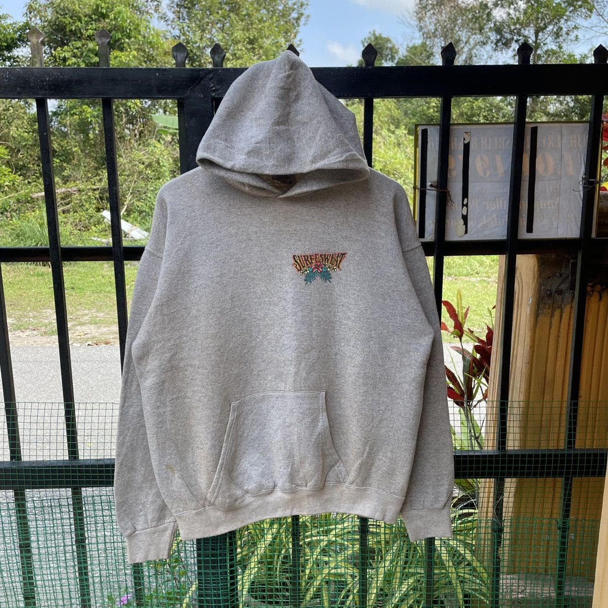 Vintage 🔥Vintage 1994 Surf And Sweat Big Wave Groovy Pullover Hoodie Size US M / EU 48-50 / 2 - 5 Thumbnail